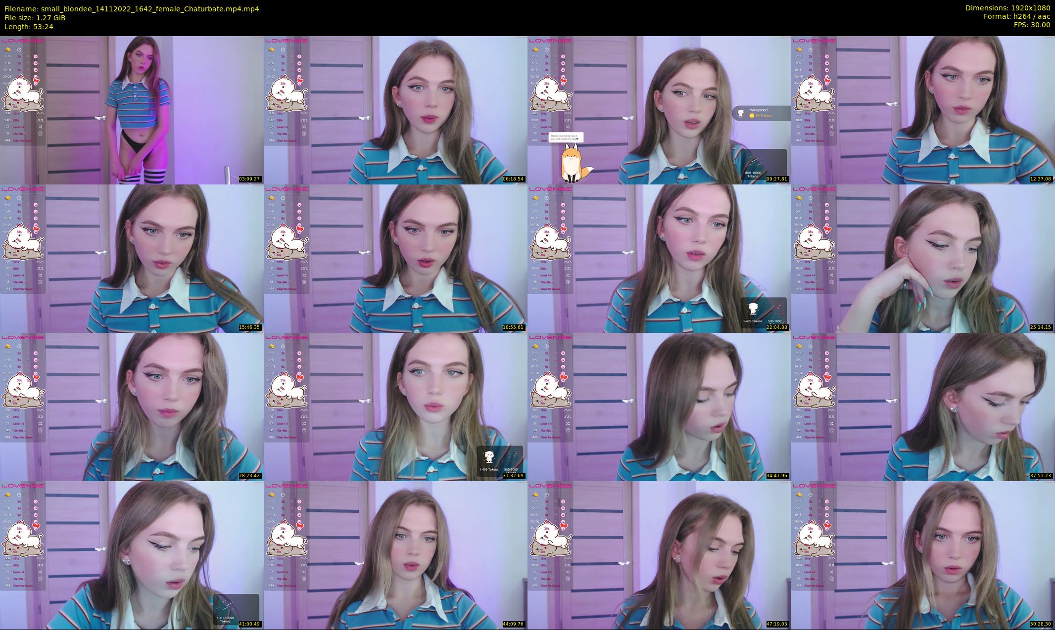 small_blondee — 54 minute Chaturbate female cam show recording, 1080p, Nov 14, 2022