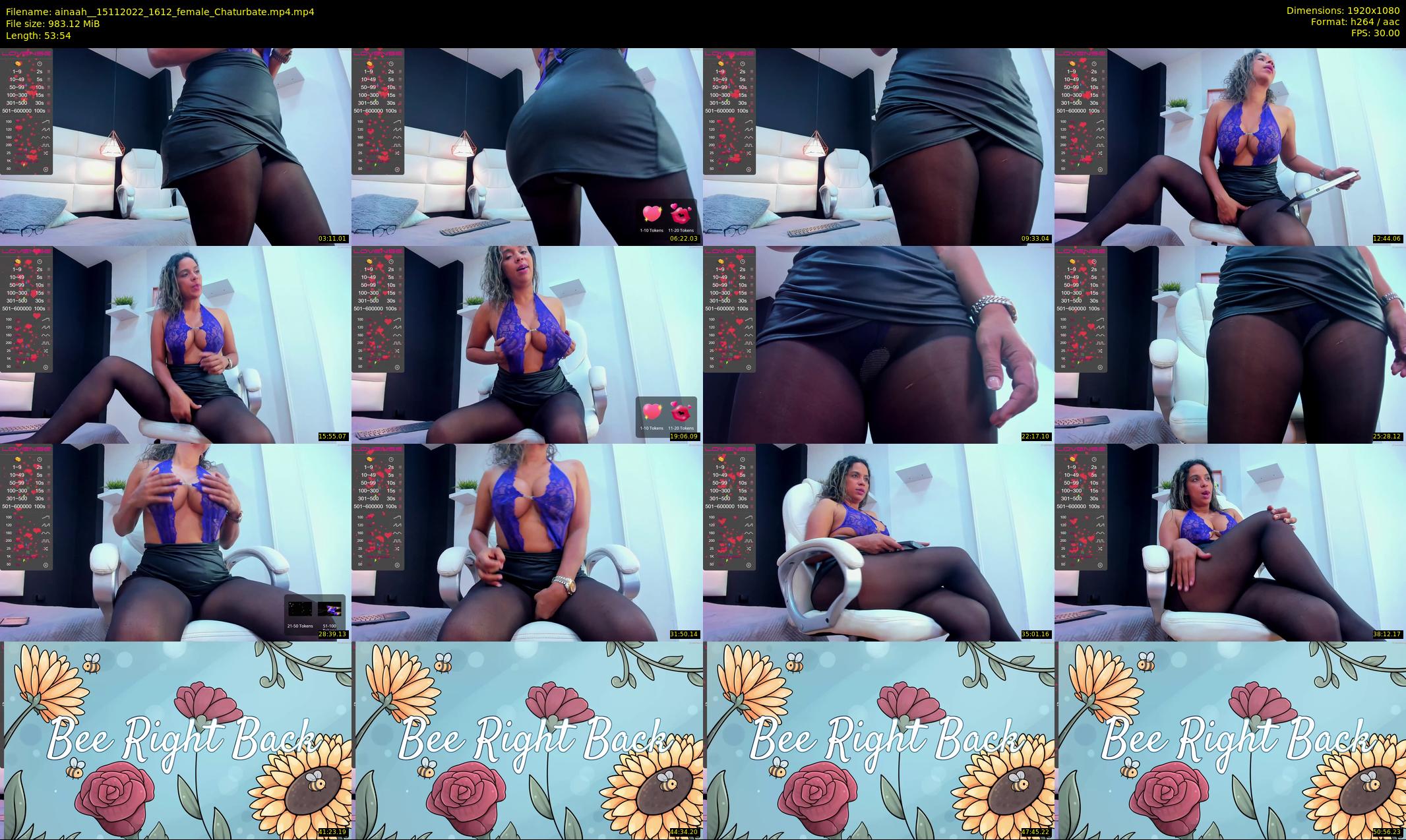 ainaah_ — 54 minute Chaturbate female cam show recording, 1080p, Nov 15, 2022