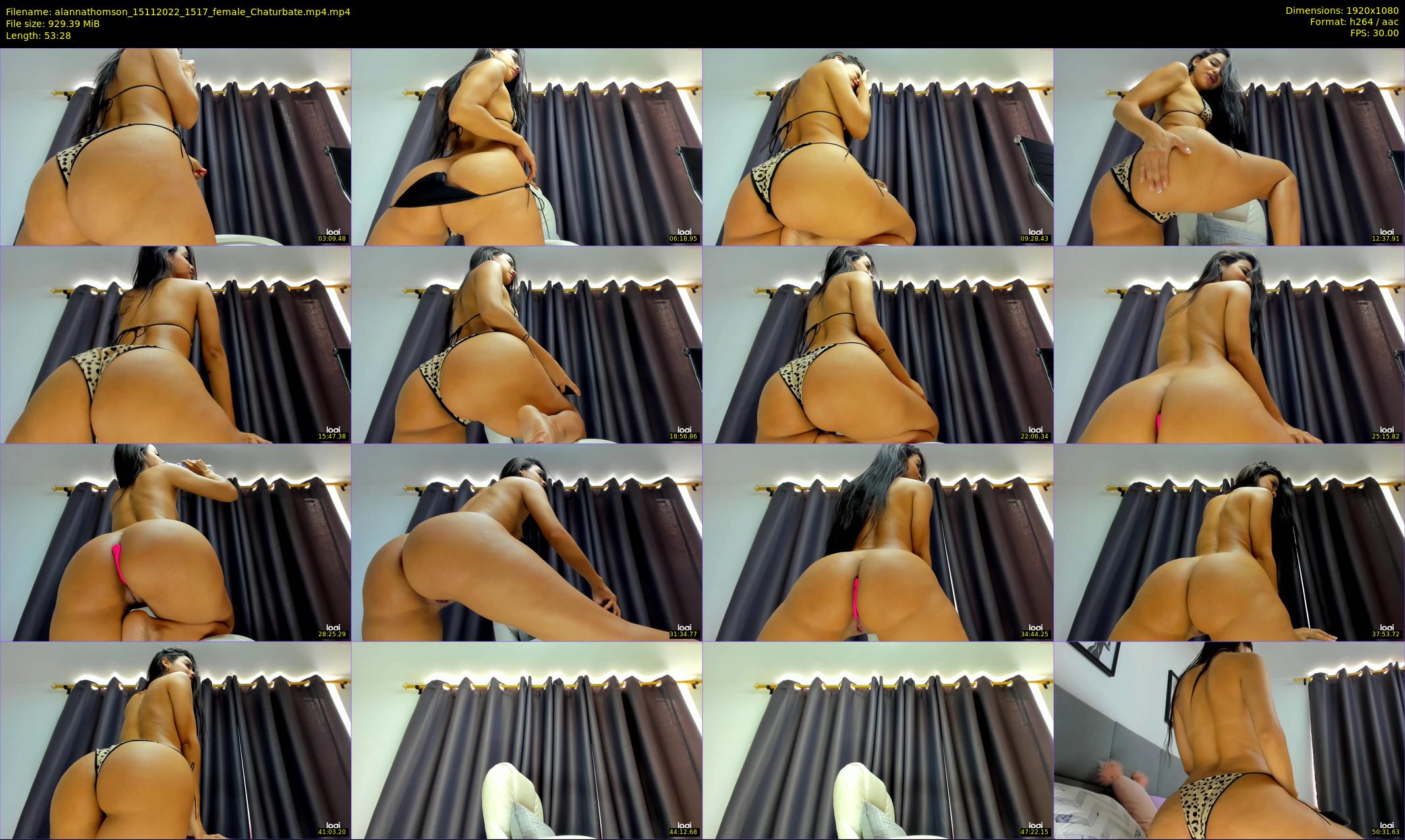 alannathomson — 54 minute Chaturbate female cam show recording, 1080p, Nov 15, 2022