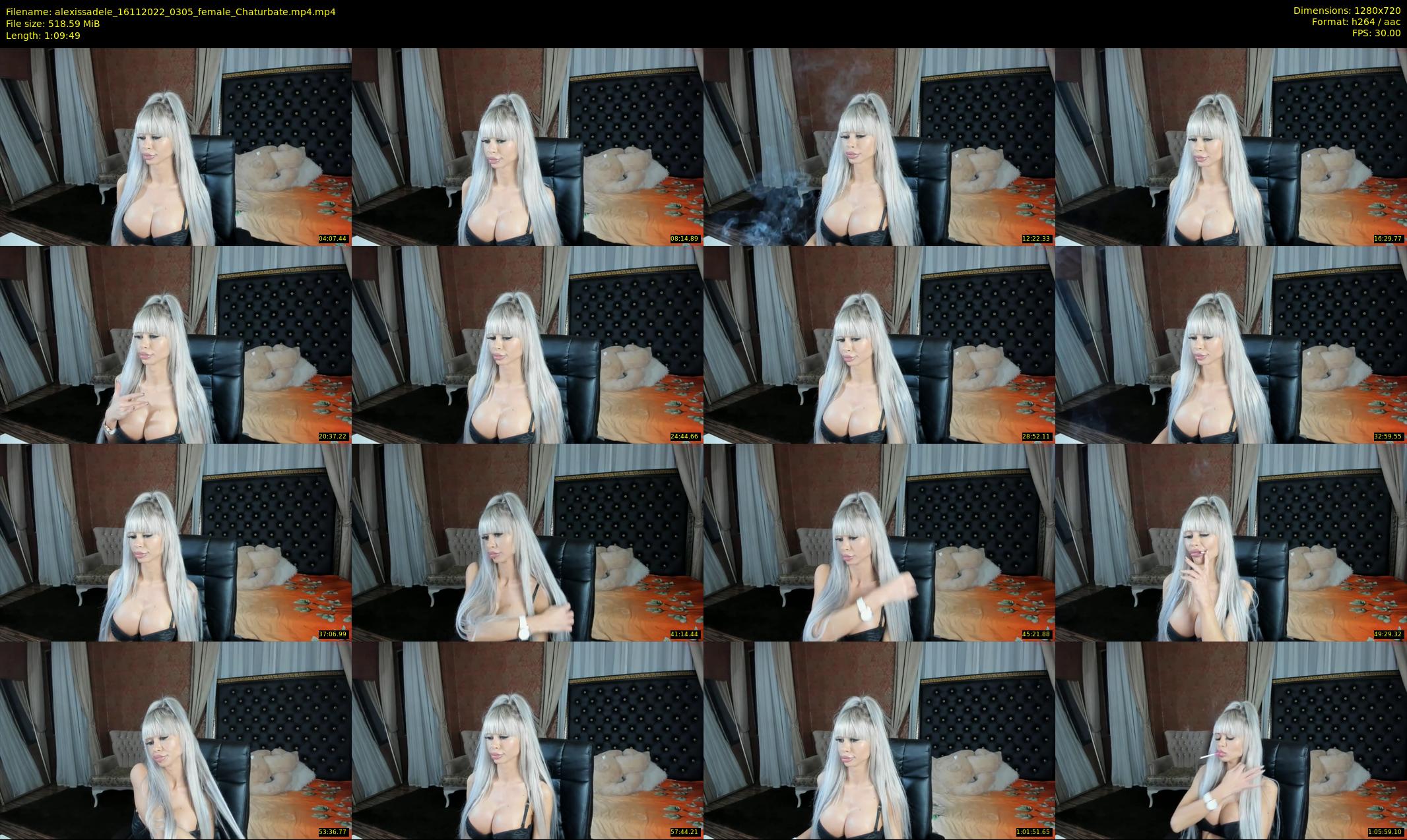 alexissadele — 70 minute Chaturbate female cam show recording, 720p, Nov 16, 2022