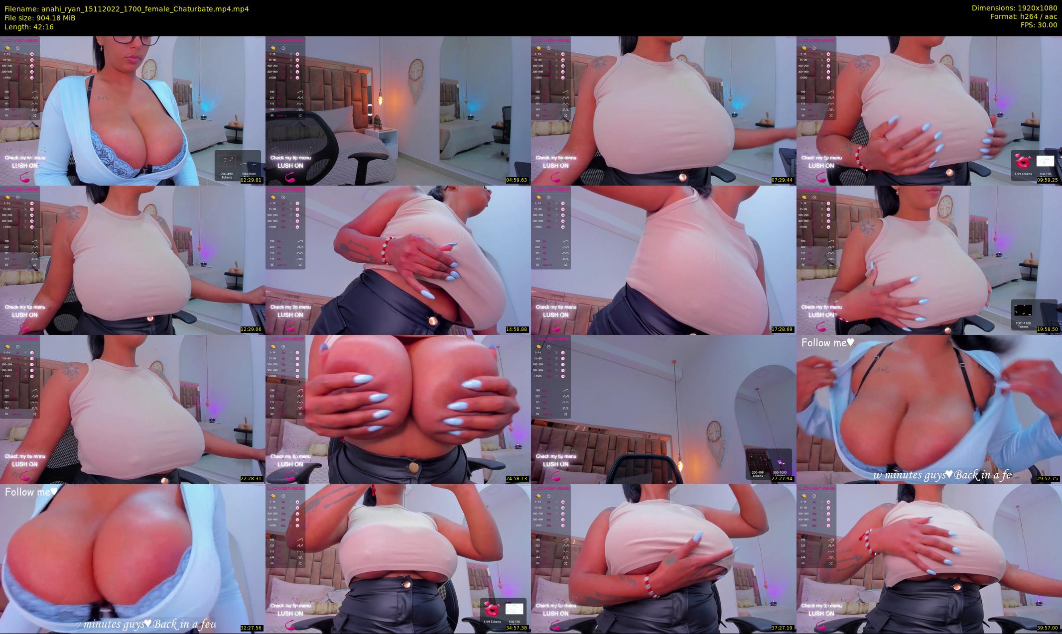 anahi_ryan — 43 minute Chaturbate female cam show recording, 1080p, Nov 15, 2022