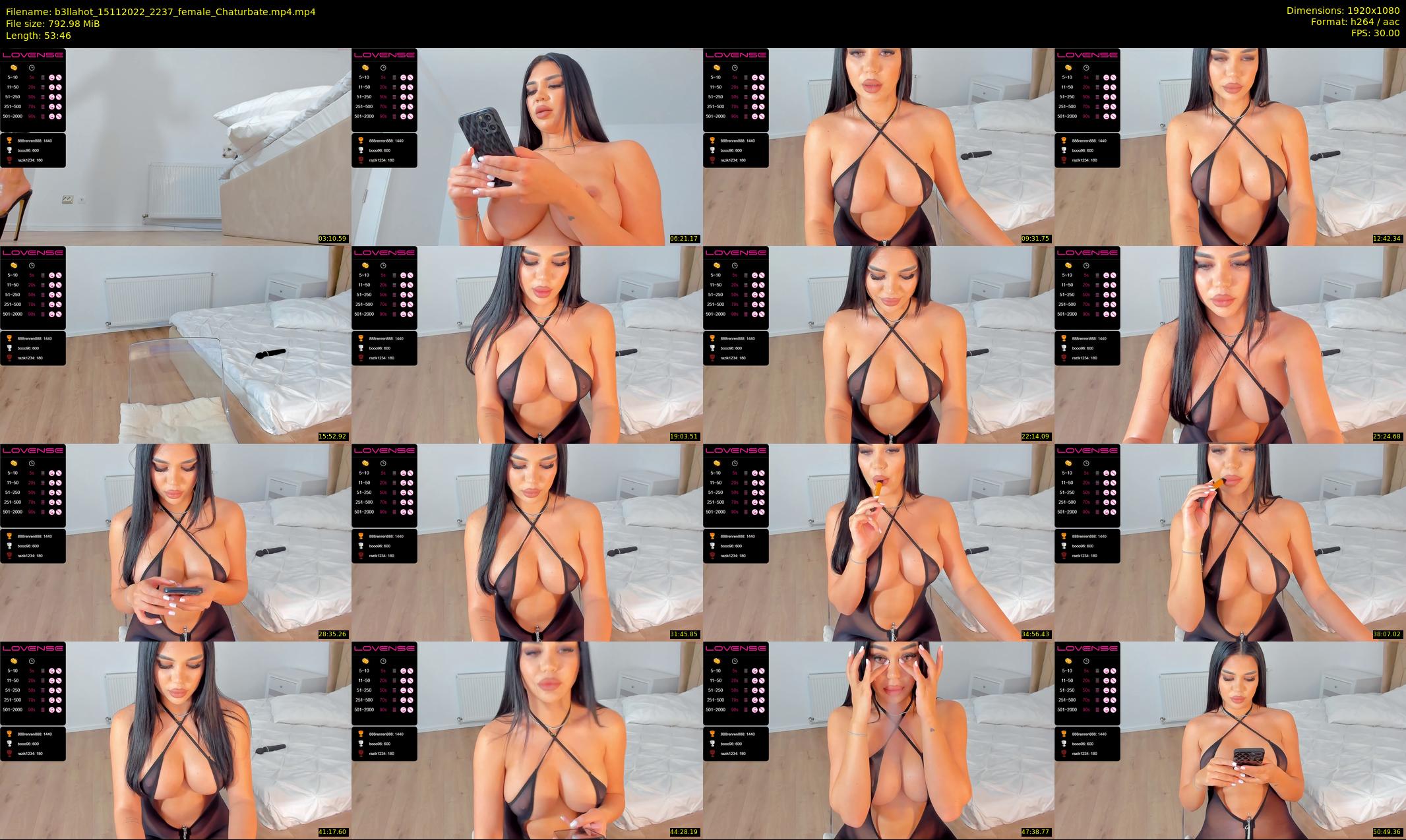 b3llahot — 54 minute Chaturbate female cam show recording, 1080p, Nov 15, 2022