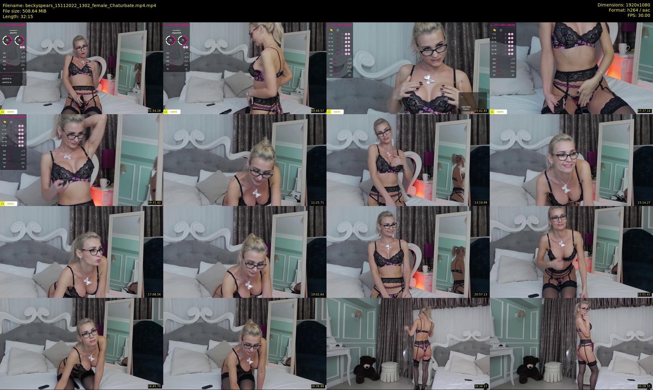 beckyspears — 33 minute Chaturbate female cam show recording, 1080p, Nov 15, 2022