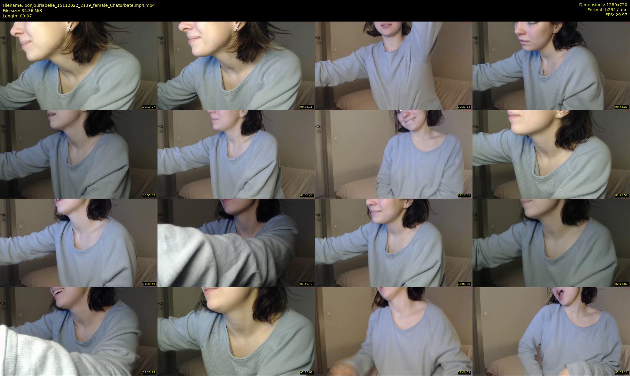 bonjourlabelle — 4 minute Chaturbate female cam show recording, 720p, Nov 15, 2022