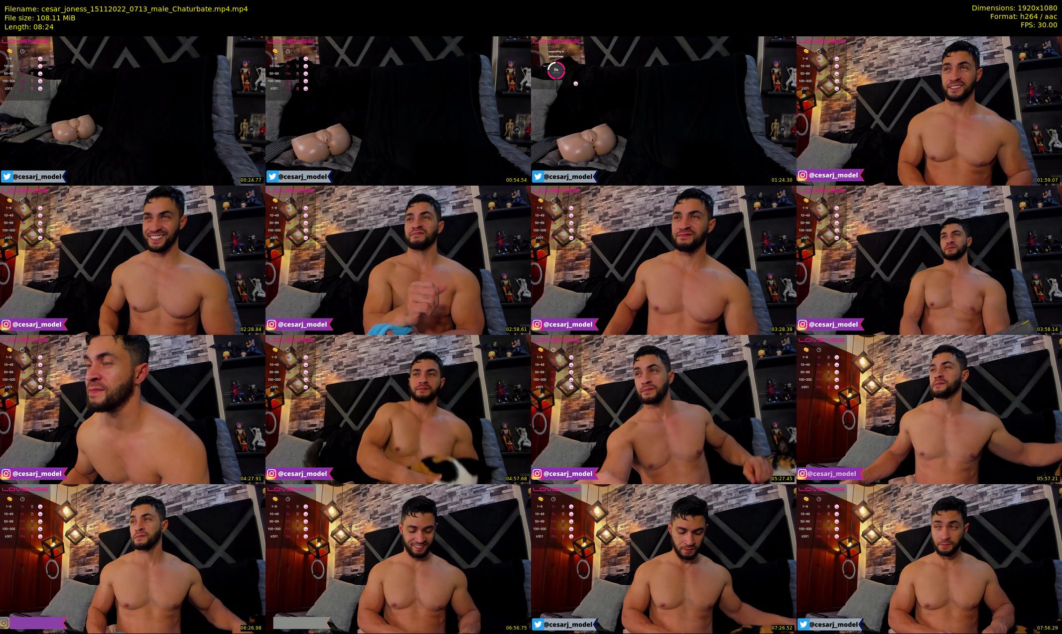cesar_joness — 9 minute Chaturbate male cam show recording, 1080p, Nov 15, 2022