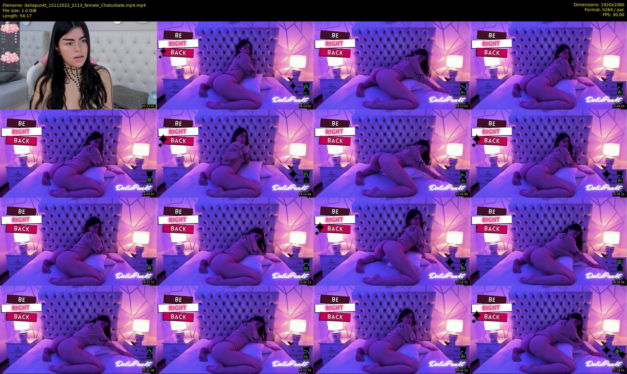daliapunkt — 55 minute Chaturbate female cam show recording, 1080p, Nov 15, 2022