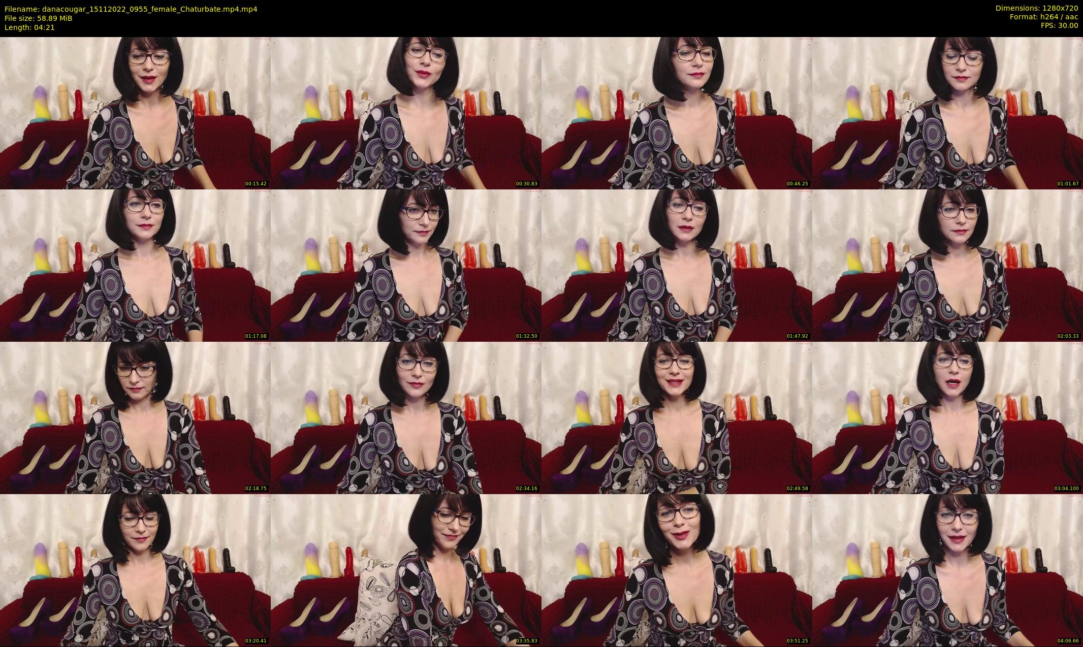 danacougar — 5 minute Chaturbate female cam show recording, 720p, Nov 15, 2022