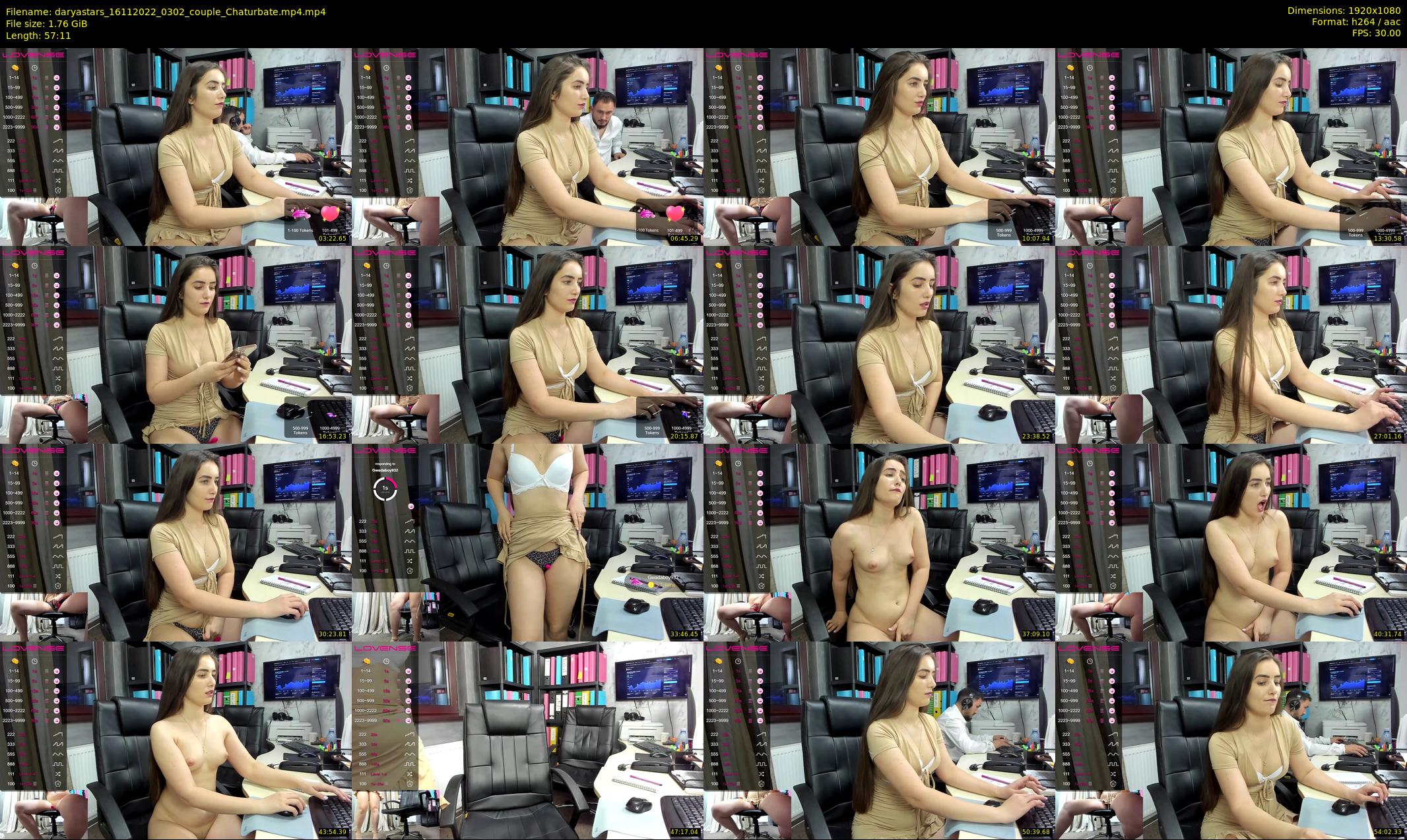 daryastars — 58 minute Chaturbate couple cam show recording, 1080p, Nov 16, 2022
