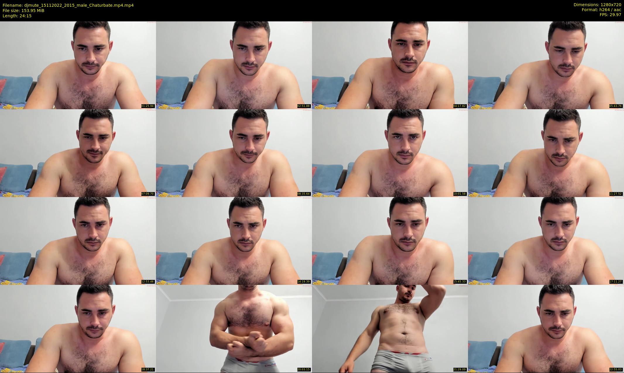 djmute — 25 minute Chaturbate male cam show recording, 720p, Nov 15, 2022