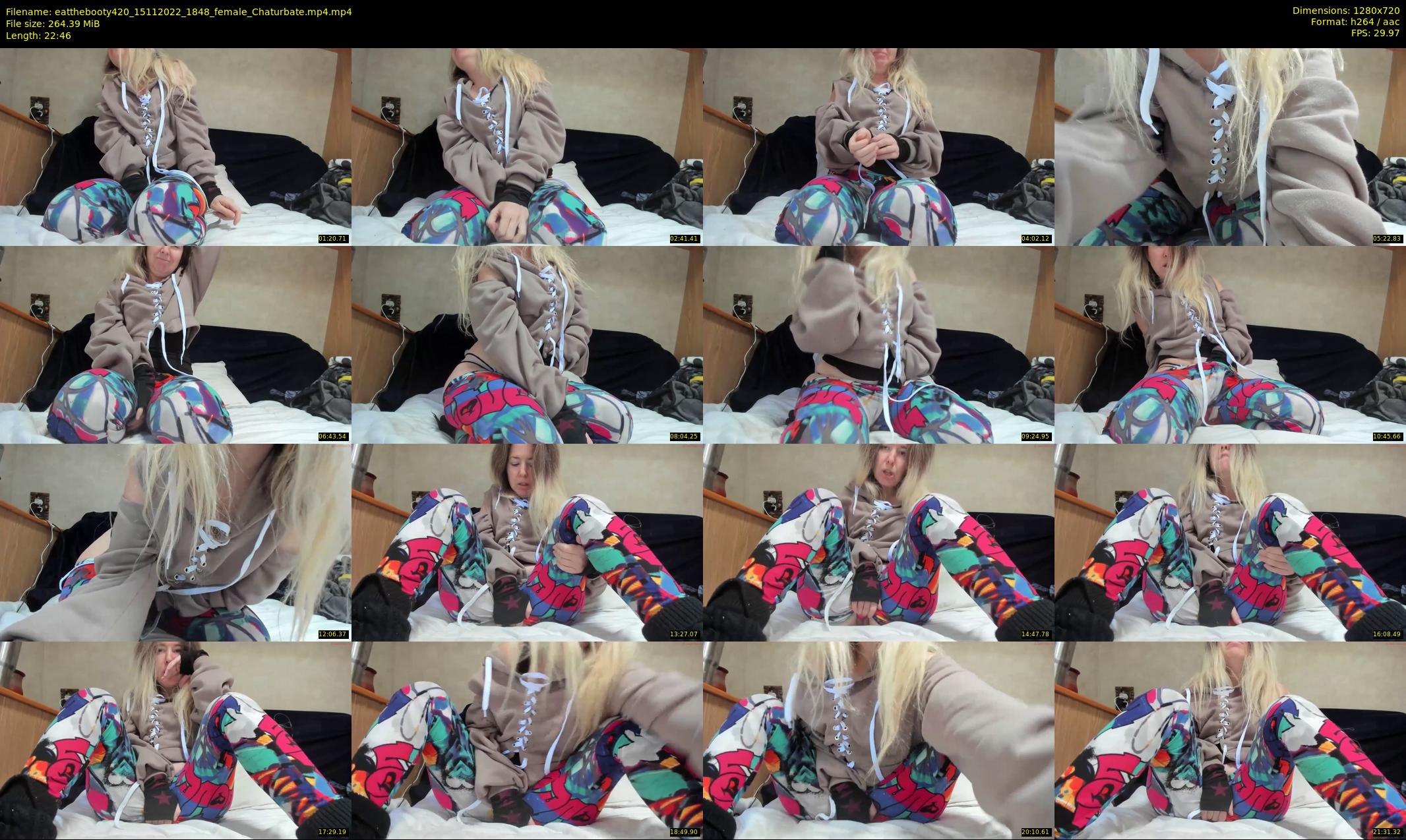eatthebooty420 — 23 minute Chaturbate female cam show recording, 720p, Nov 15, 2022