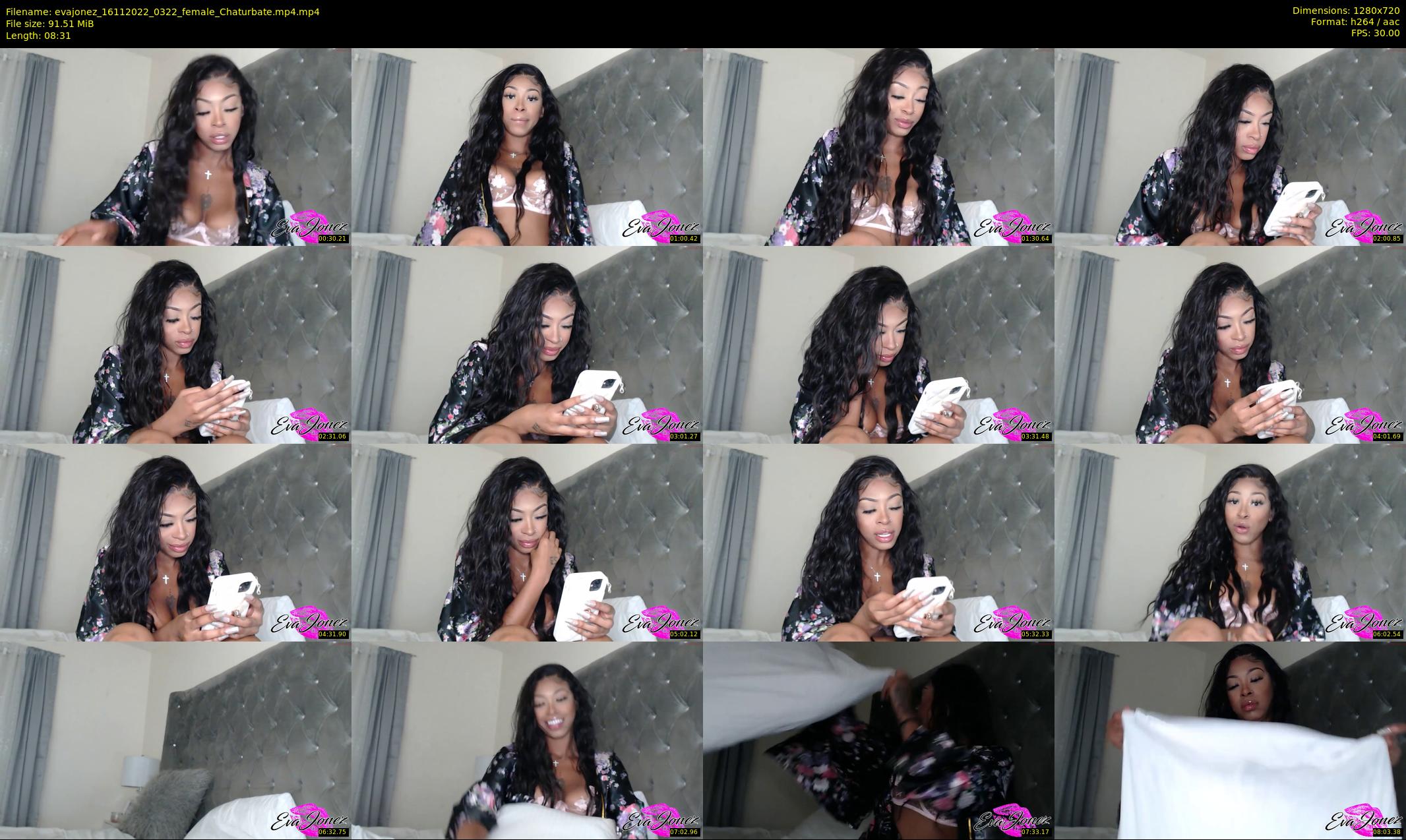 evajonez — 9 minute Chaturbate female cam show recording, 720p, Nov 16, 2022