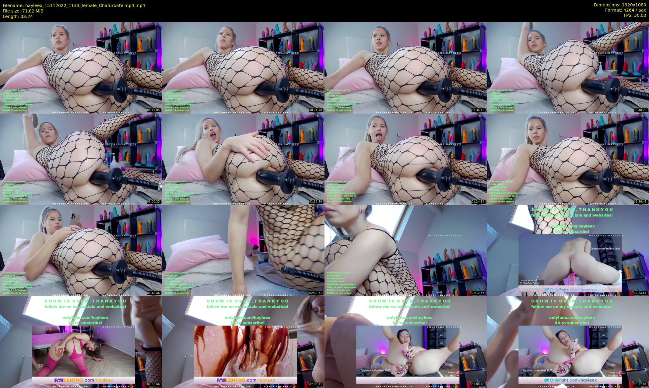 hayleex — 4 minute Chaturbate female cam show recording, 1080p, Nov 15, 2022