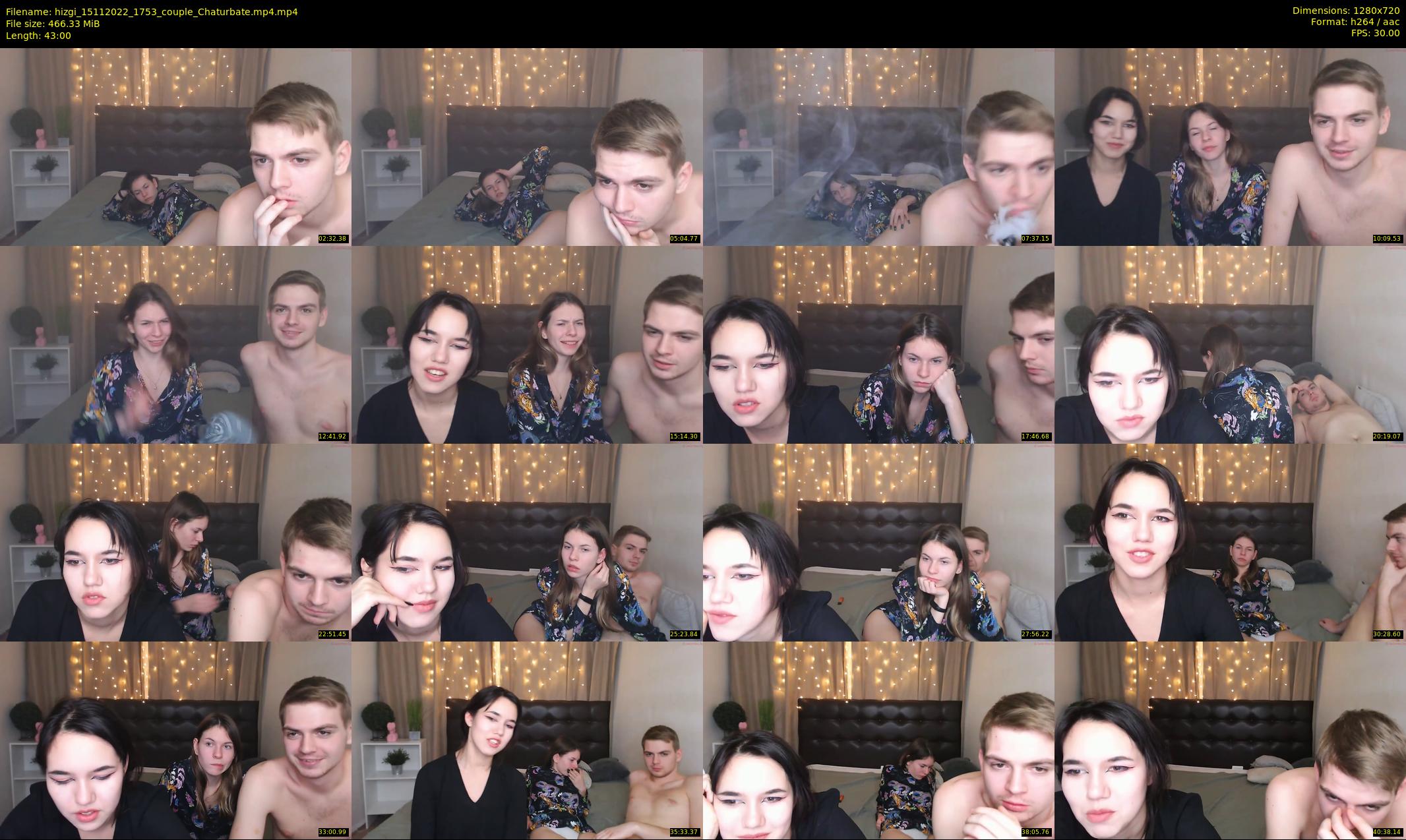hizgi — 43 minute Chaturbate couple cam show recording, 720p, Nov 15, 2022
