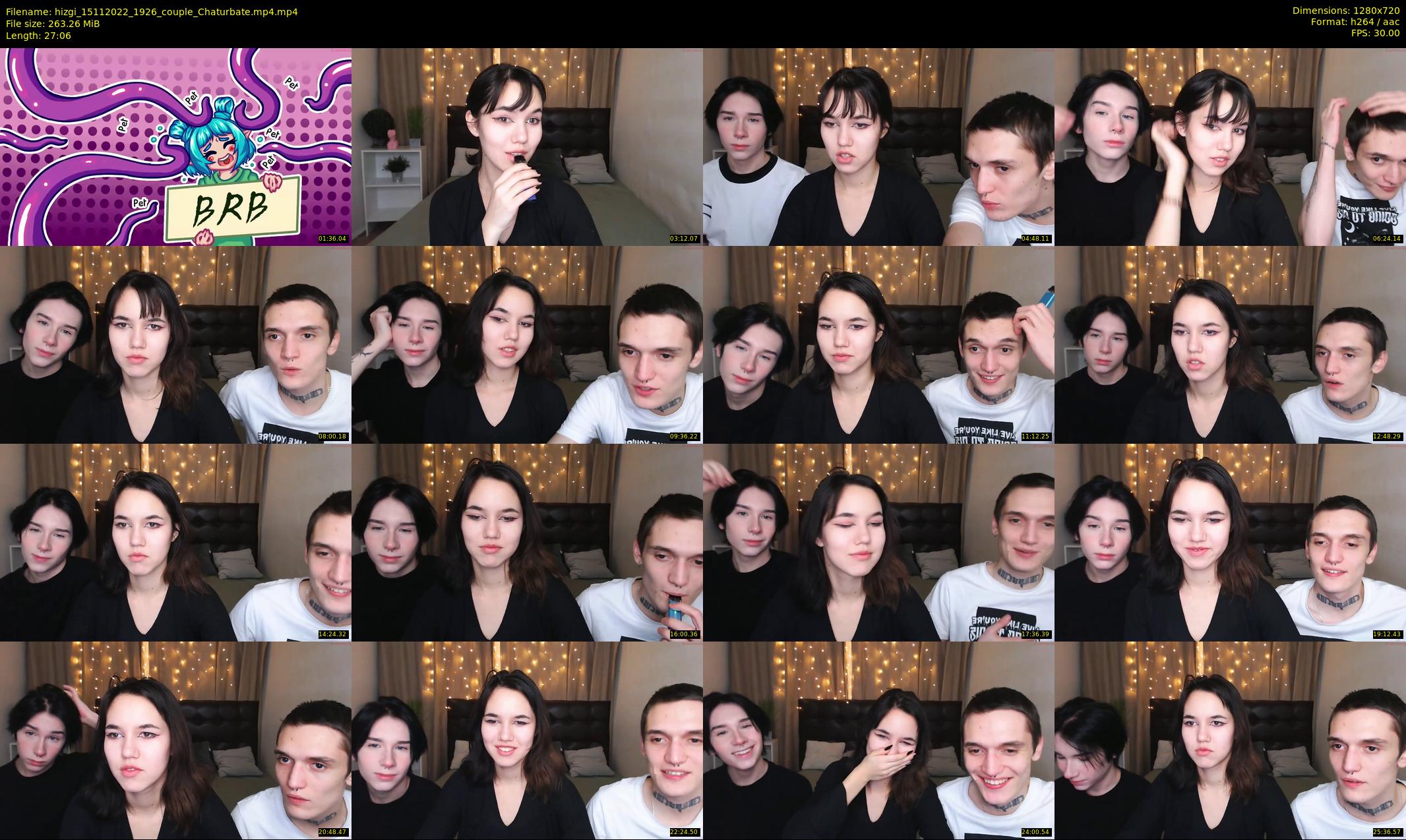 hizgi — 28 minute Chaturbate couple cam show recording, 720p, Nov 15, 2022
