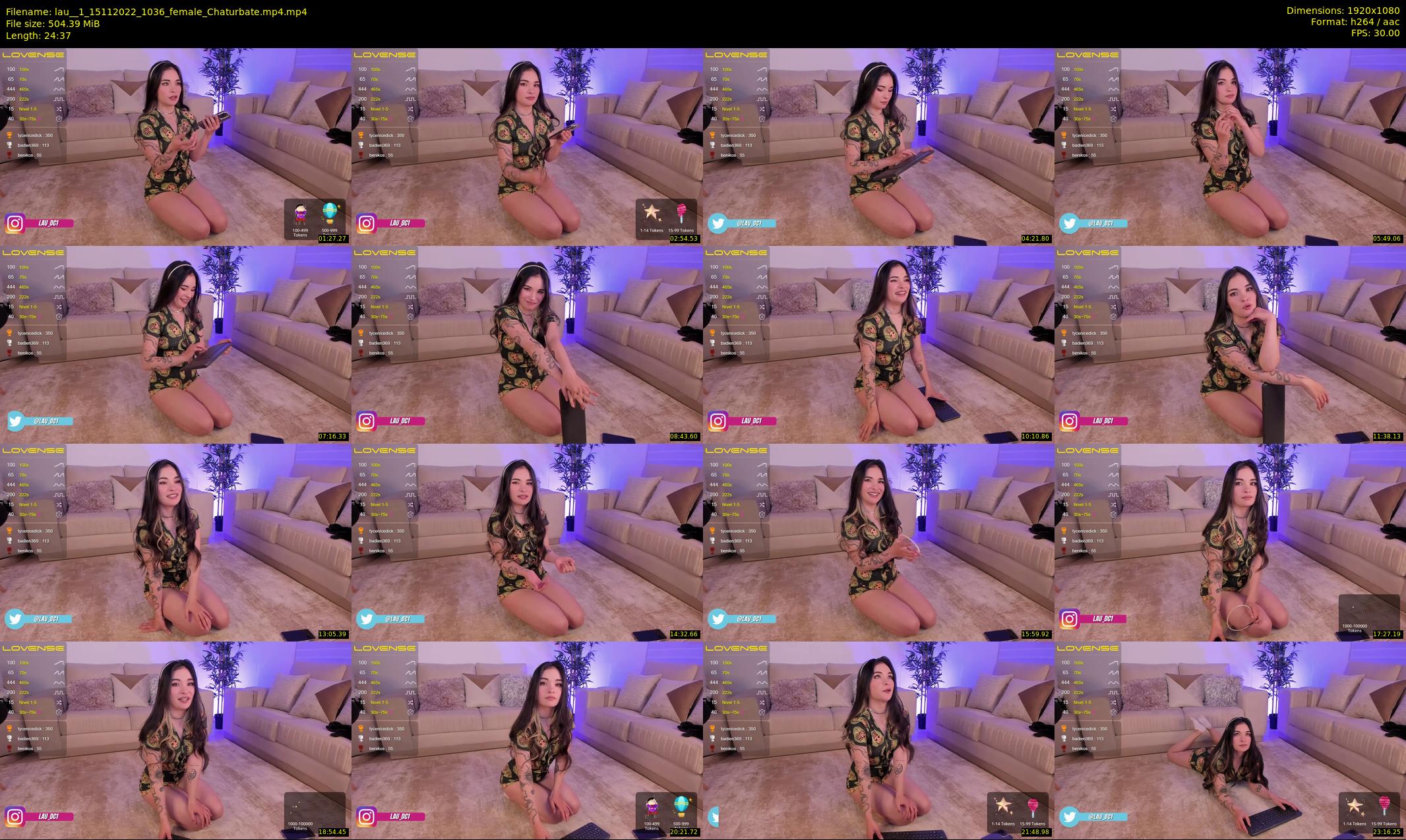 lau__1 — 25 minute Chaturbate female cam show recording, 1080p, Nov 15, 2022