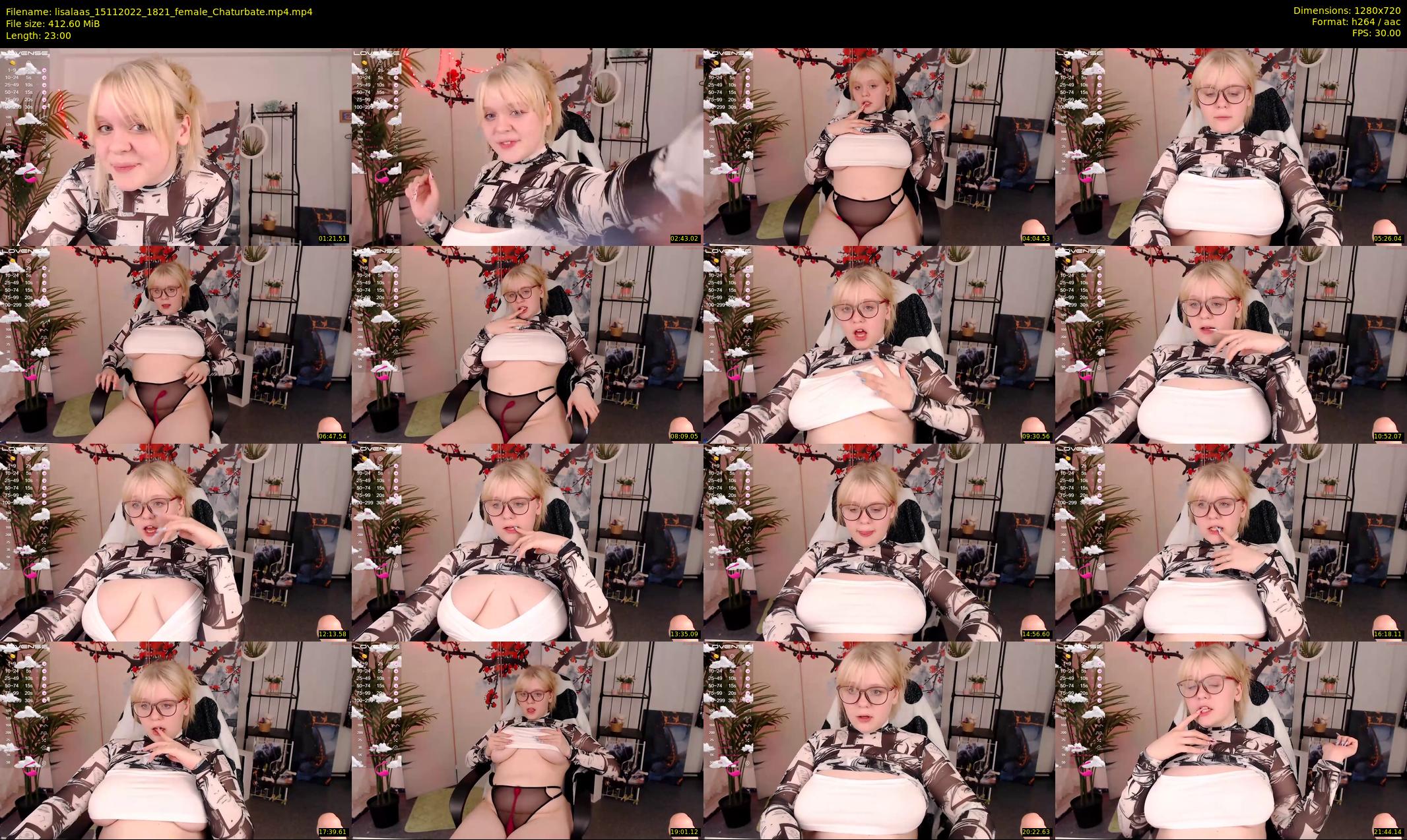 lisalaas — 23 minute Chaturbate female cam show recording, 720p, Nov 15, 2022