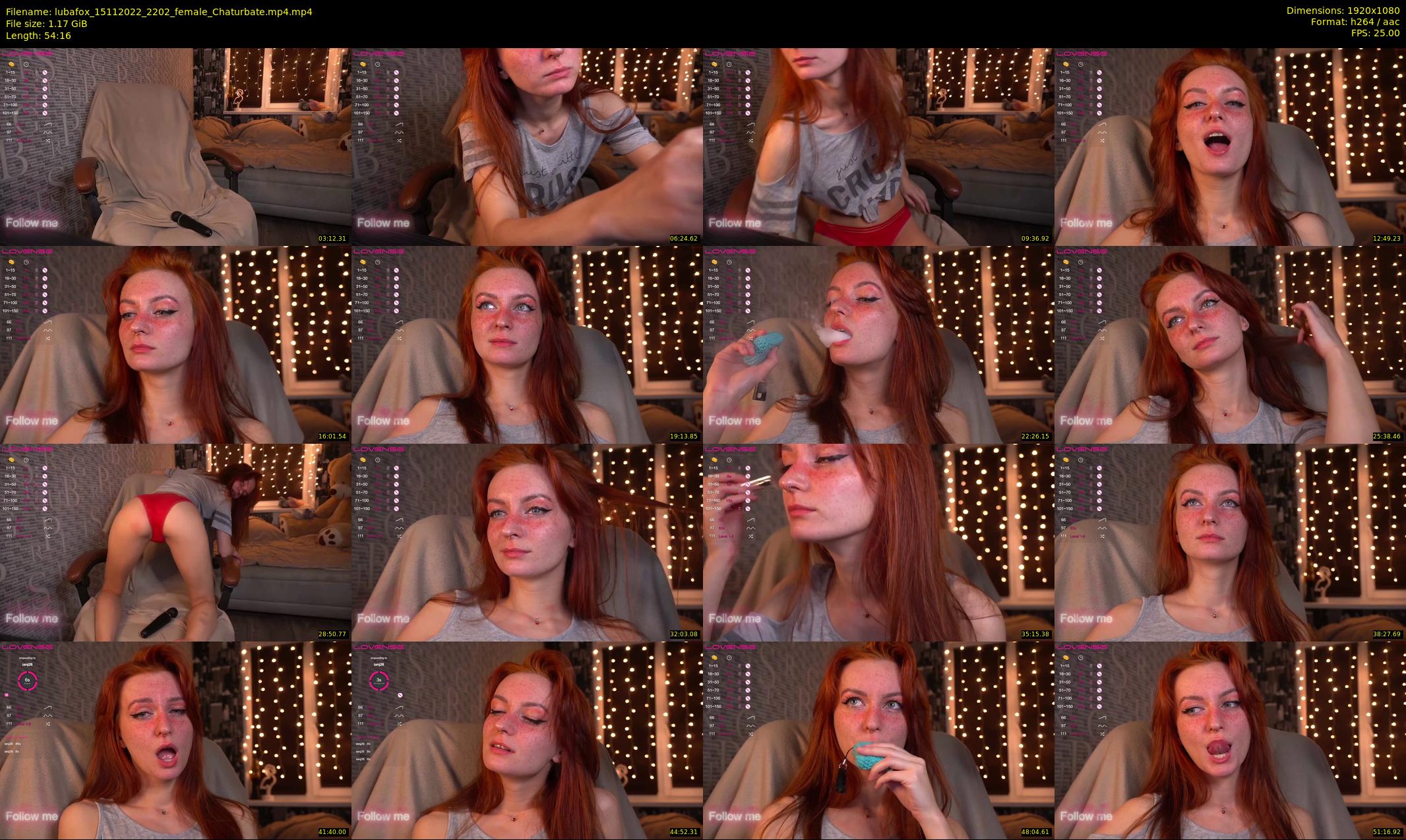 lubafox — 55 minute Chaturbate female cam show recording, 1080p, Nov 15, 2022