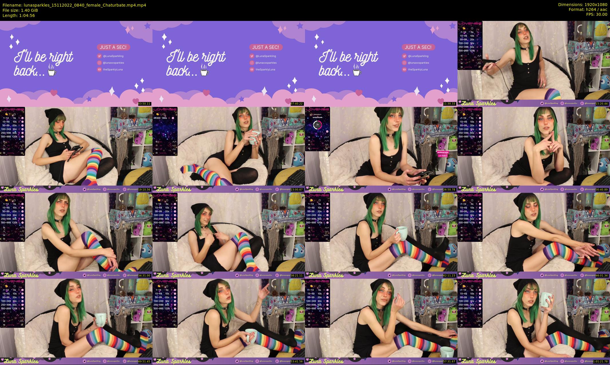 lunasparkles — 65 minute Chaturbate female cam show recording, 1080p, Nov 15, 2022