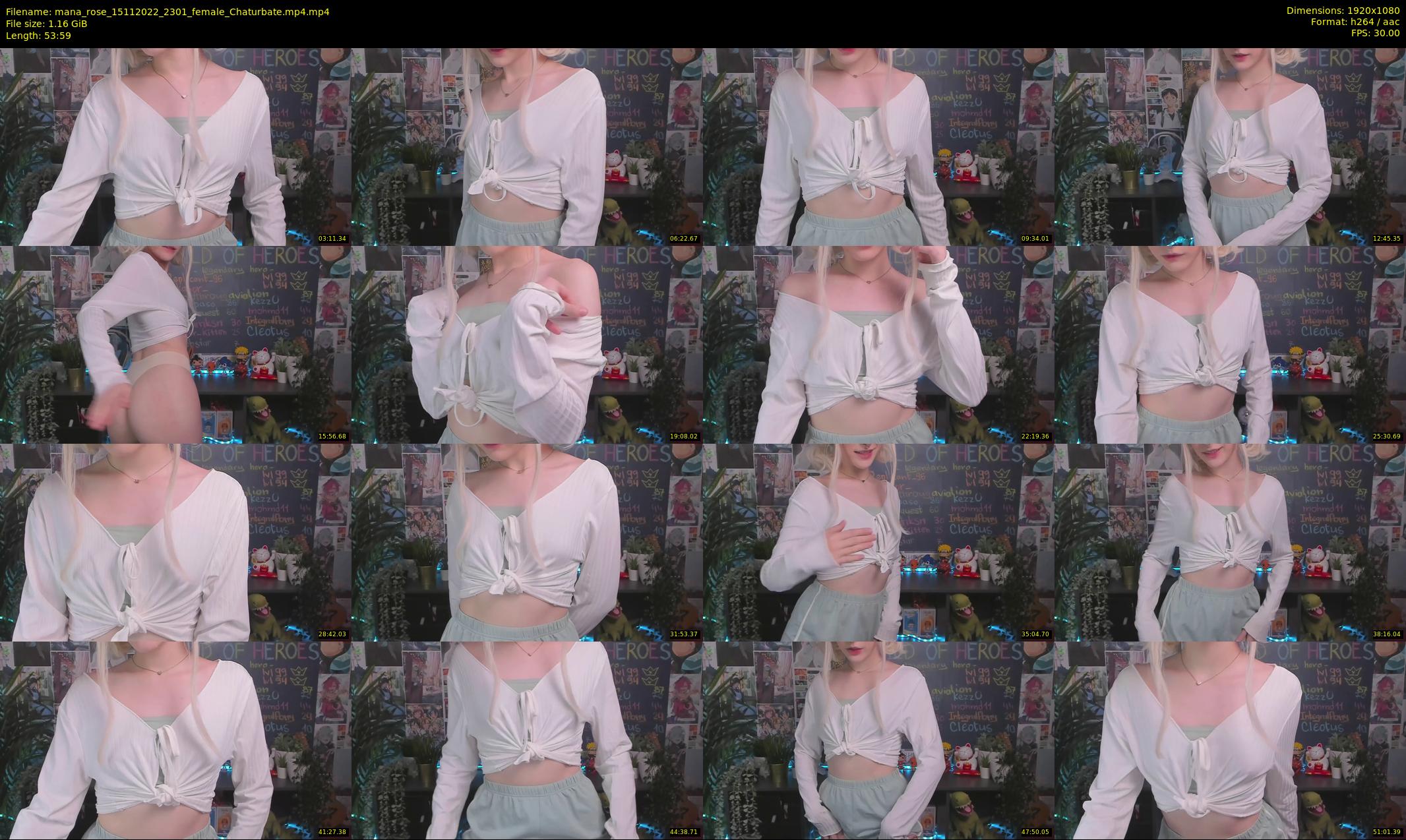 mana_rose — 54 minute Chaturbate female cam show recording, 1080p, Nov 15, 2022