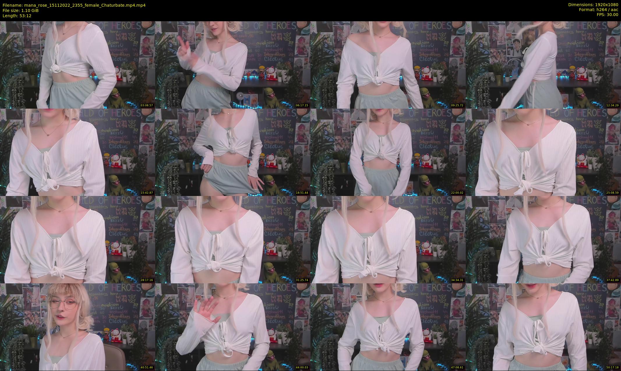 mana_rose — 54 minute Chaturbate female cam show recording, 1080p, Nov 15, 2022