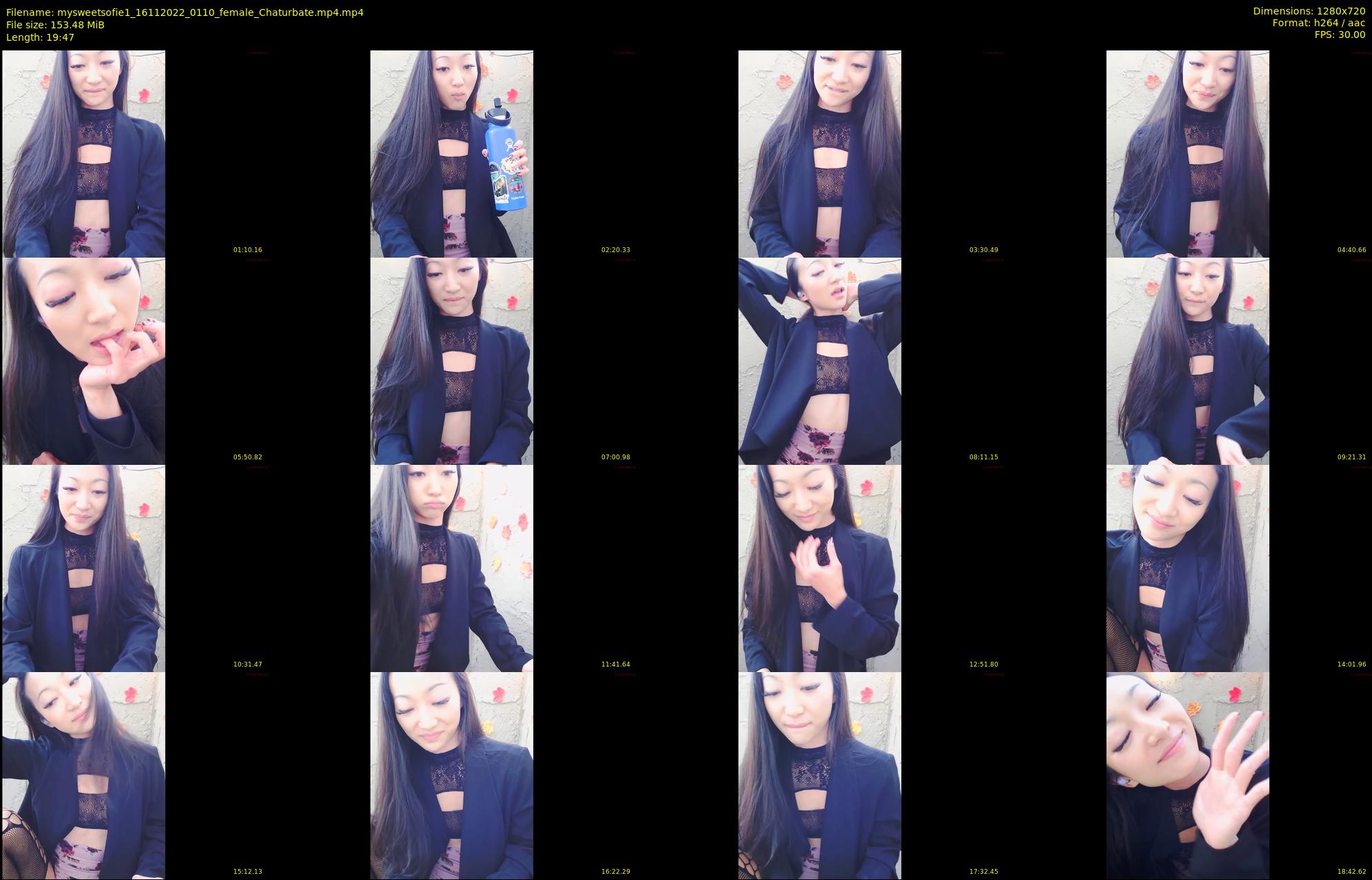 mysweetsofie1 — 20 minute Chaturbate female cam show recording, 720p, Nov 16, 2022