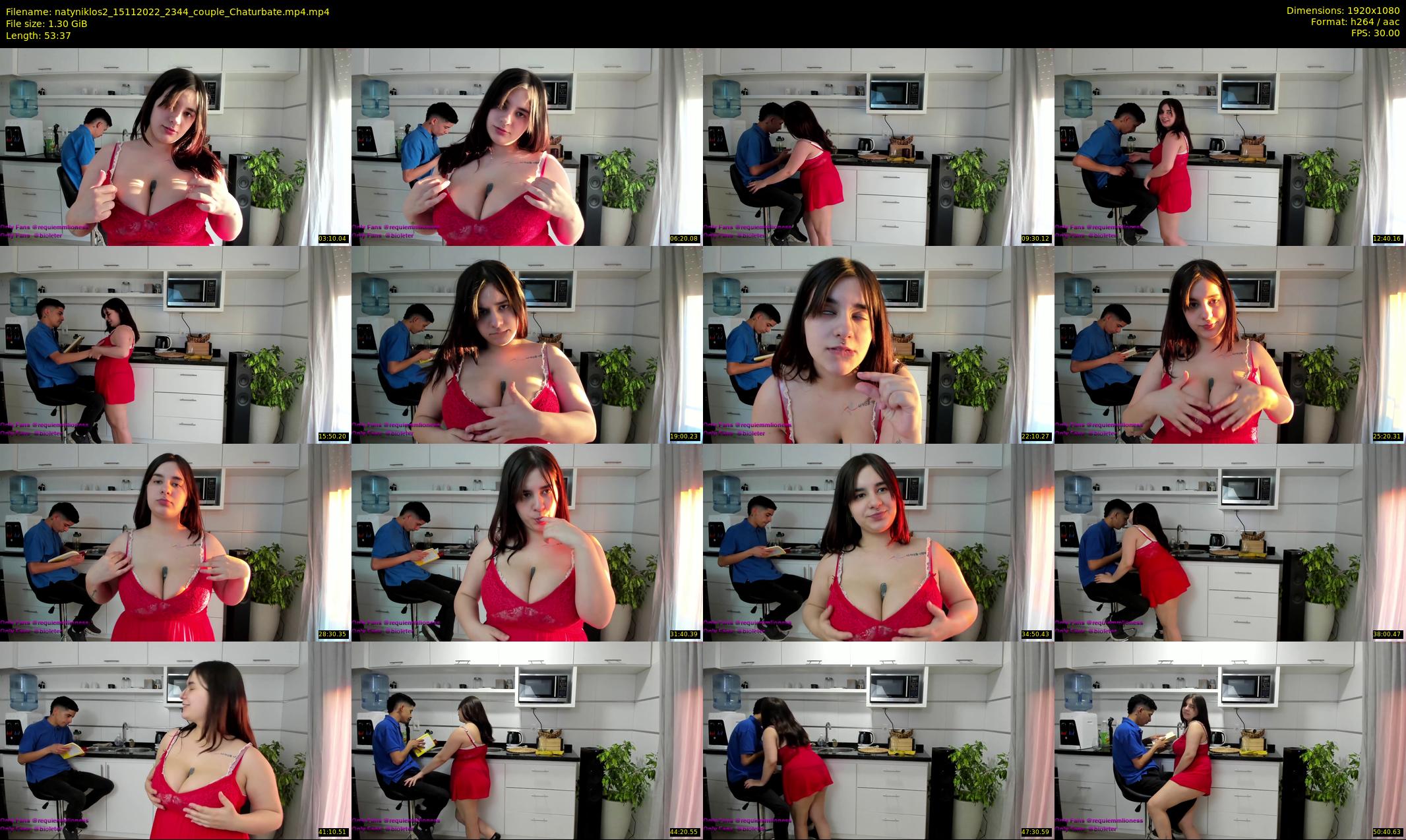 natyniklos2 — 54 minute Chaturbate couple cam show recording, 1080p, Nov 15, 2022