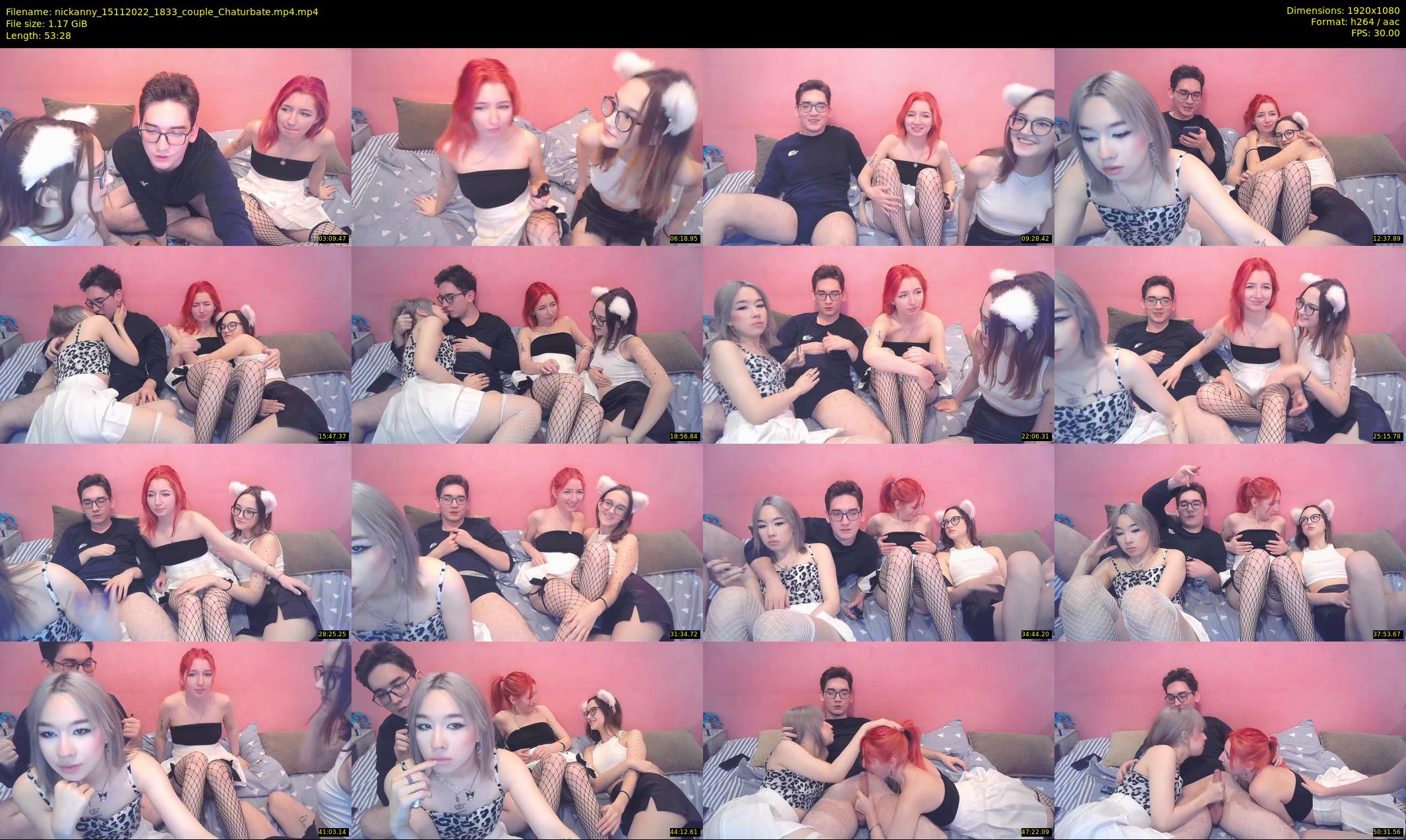 nickanny — 54 minute Chaturbate couple cam show recording, 1080p, Nov 15, 2022