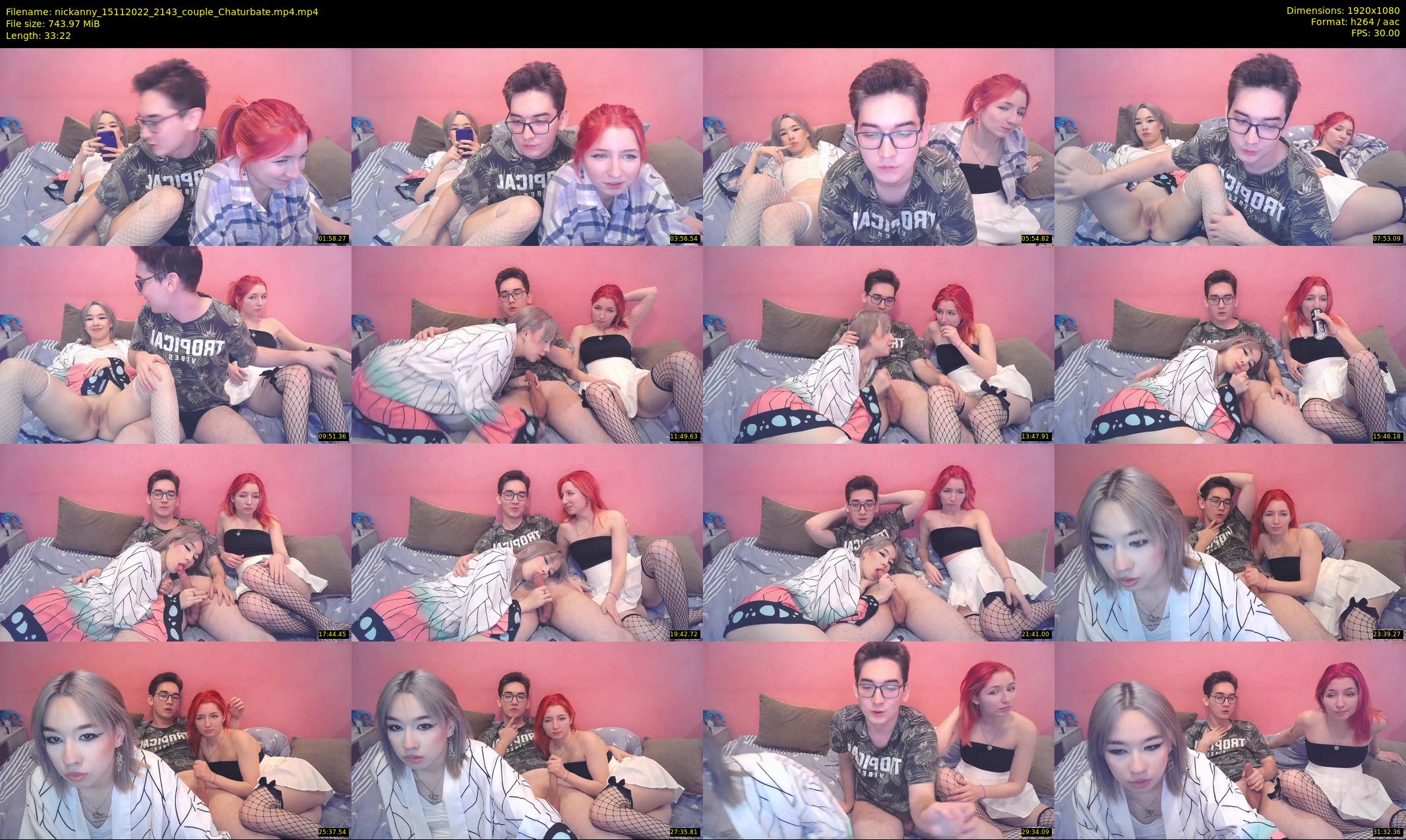 nickanny — 34 minute Chaturbate couple cam show recording, 1080p, Nov 15, 2022