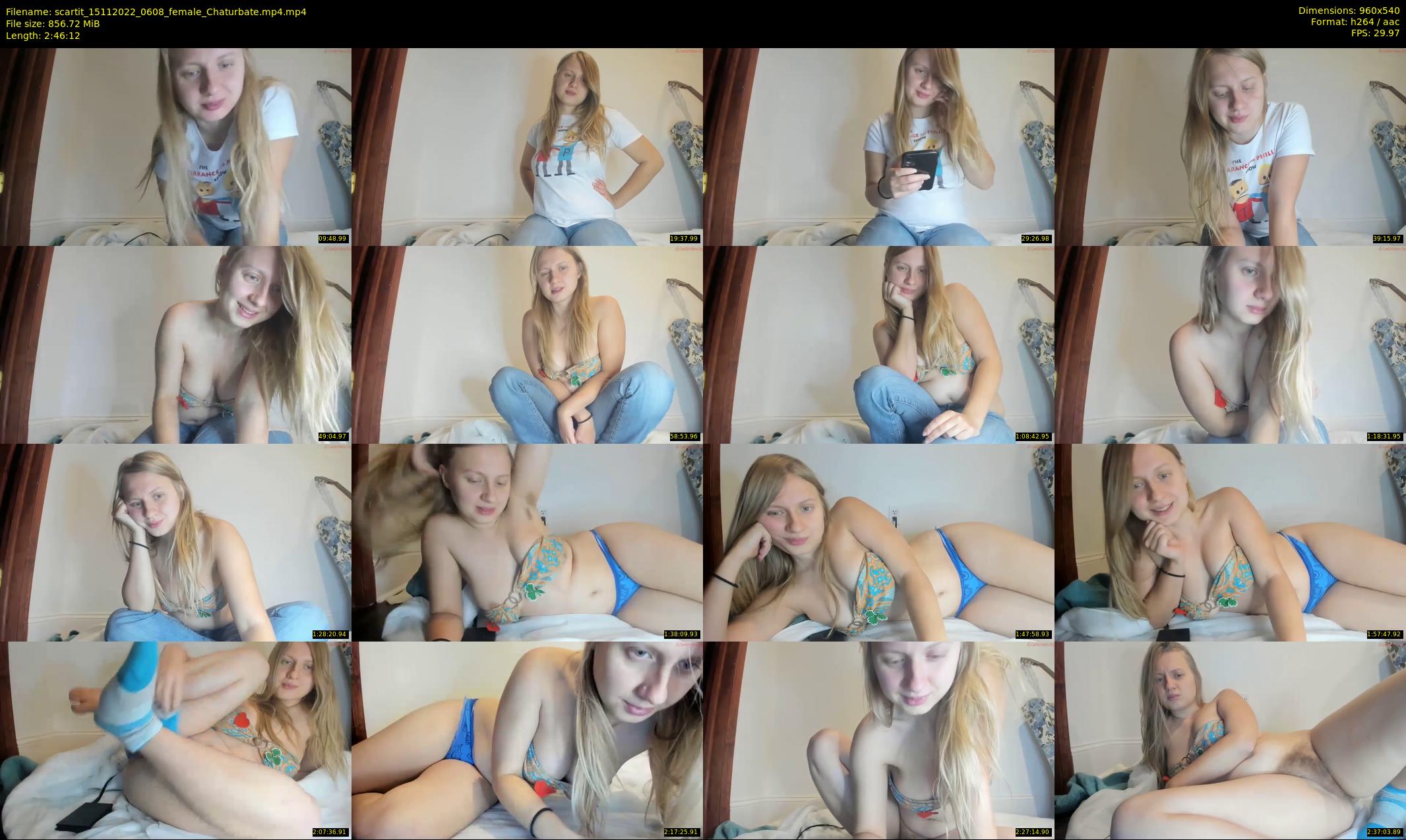scartit — 167 minute Chaturbate female cam show recording, 480p, Nov 15, 2022