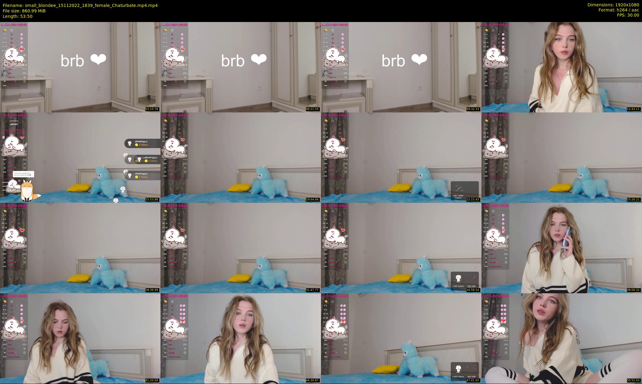 small_blondee — 54 minute Chaturbate female cam show recording, 1080p, Nov 15, 2022
