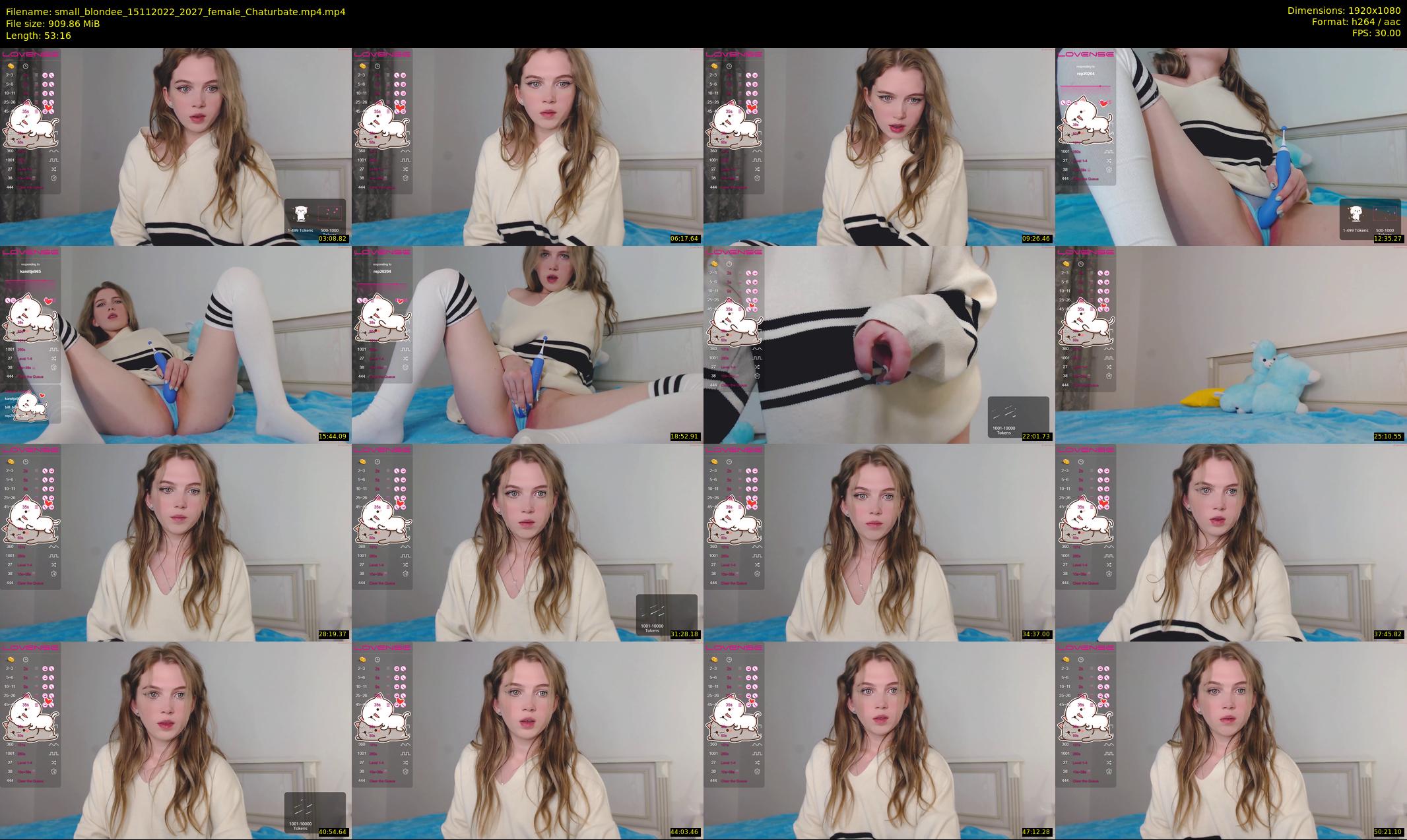 small_blondee — 54 minute Chaturbate female cam show recording, 1080p, Nov 15, 2022