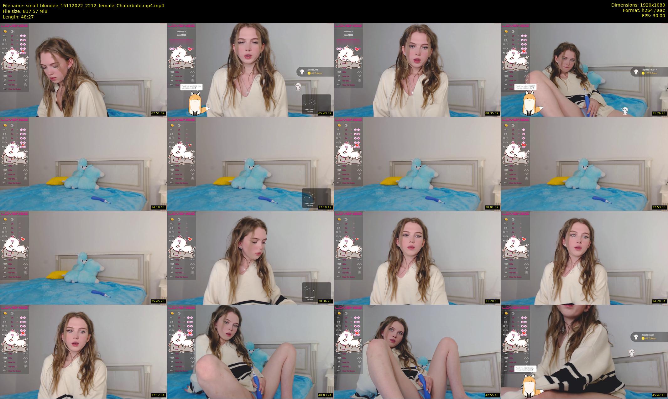 small_blondee — 49 minute Chaturbate female cam show recording, 1080p, Nov 15, 2022