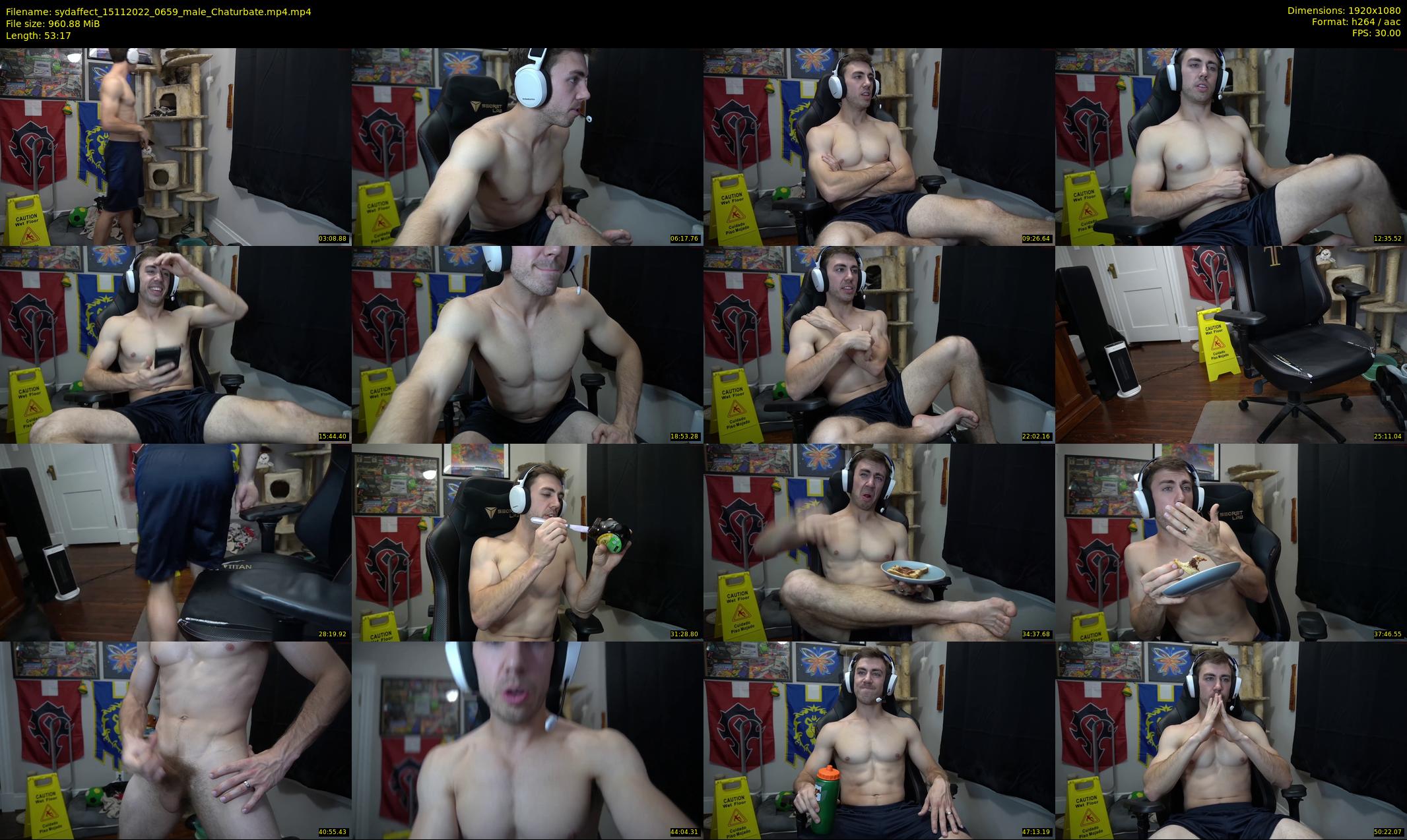 sydaffect — 54 minute Chaturbate male cam show recording, 1080p, Nov 15, 2022