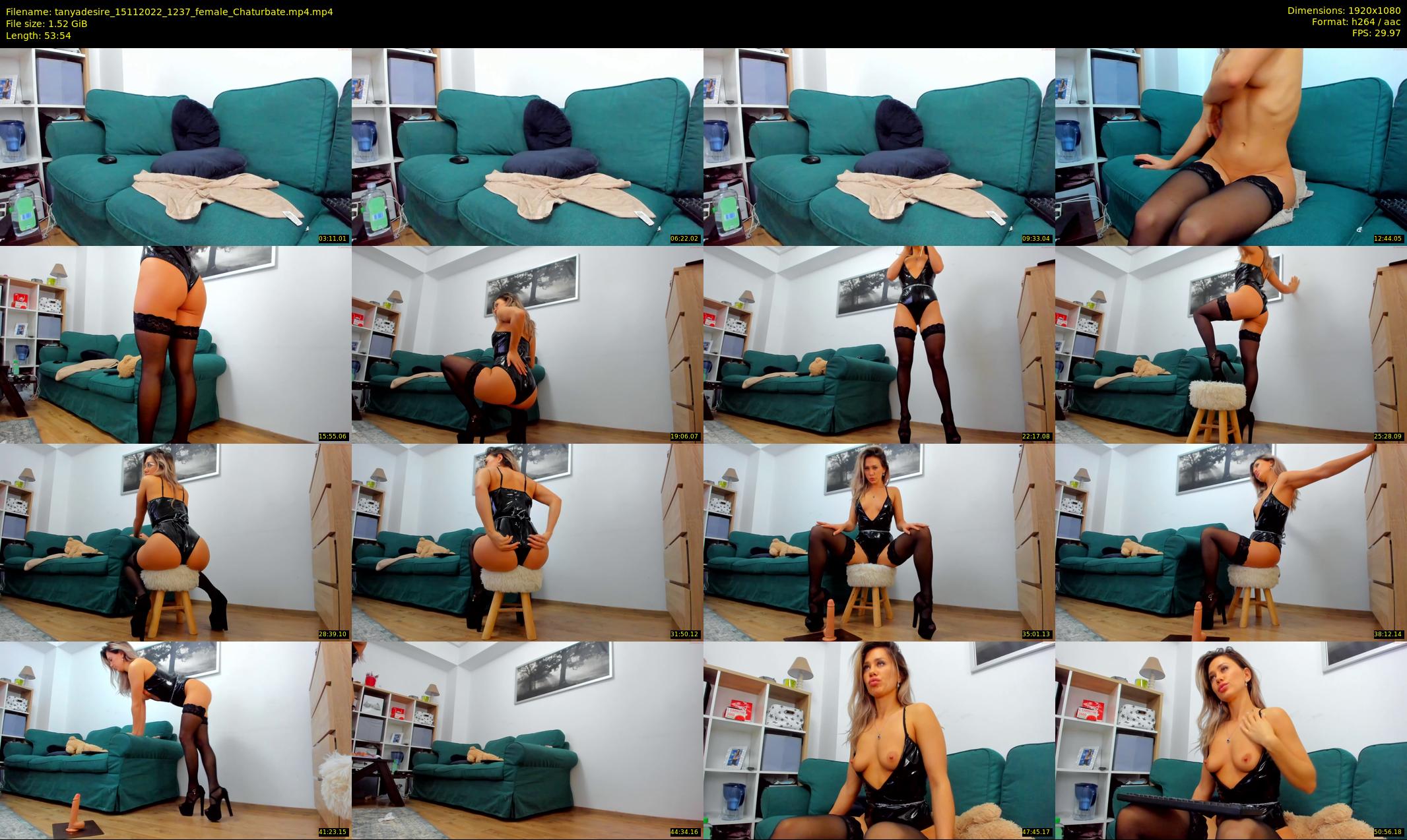 tanyadesire — 54 minute Chaturbate female cam show recording, 1080p, Nov 15, 2022