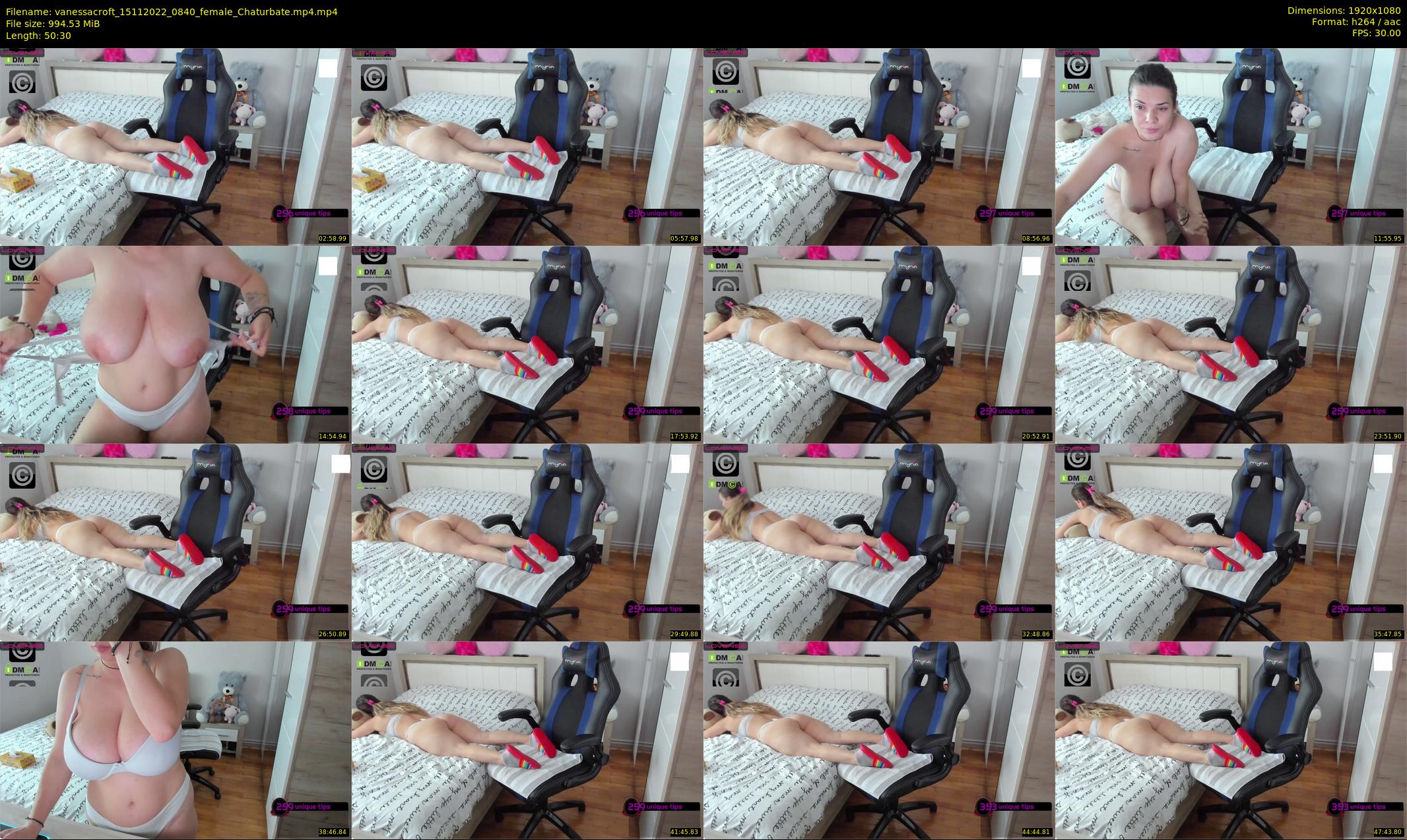 vanessacroft — 51 minute Chaturbate female cam show recording, 1080p, Nov 15, 2022