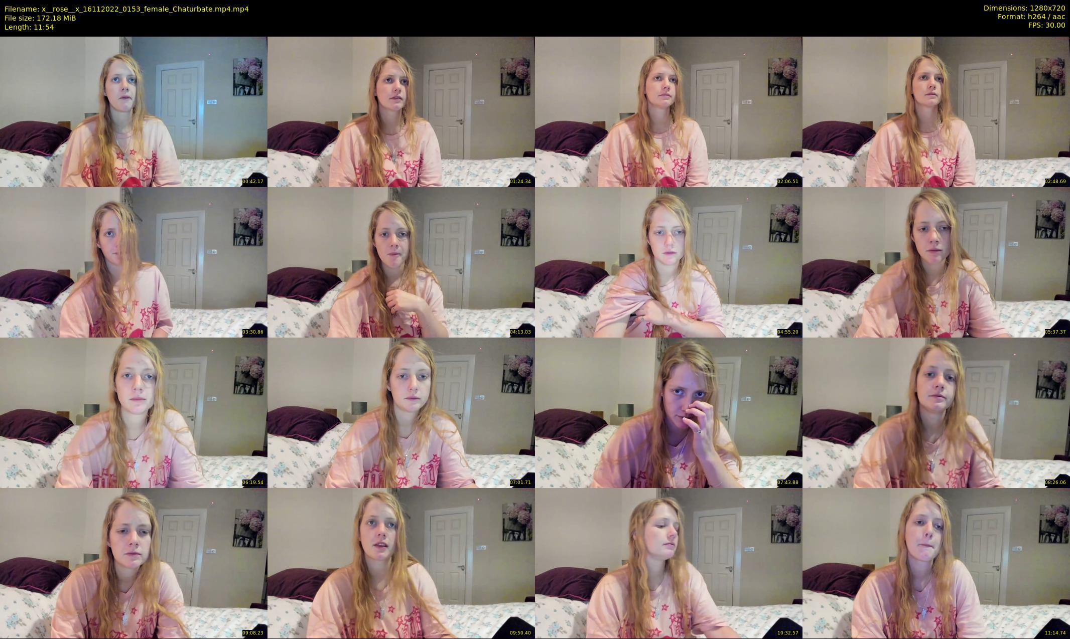 x__rose__x — 12 minute Chaturbate female cam show recording, 720p, Nov 16, 2022
