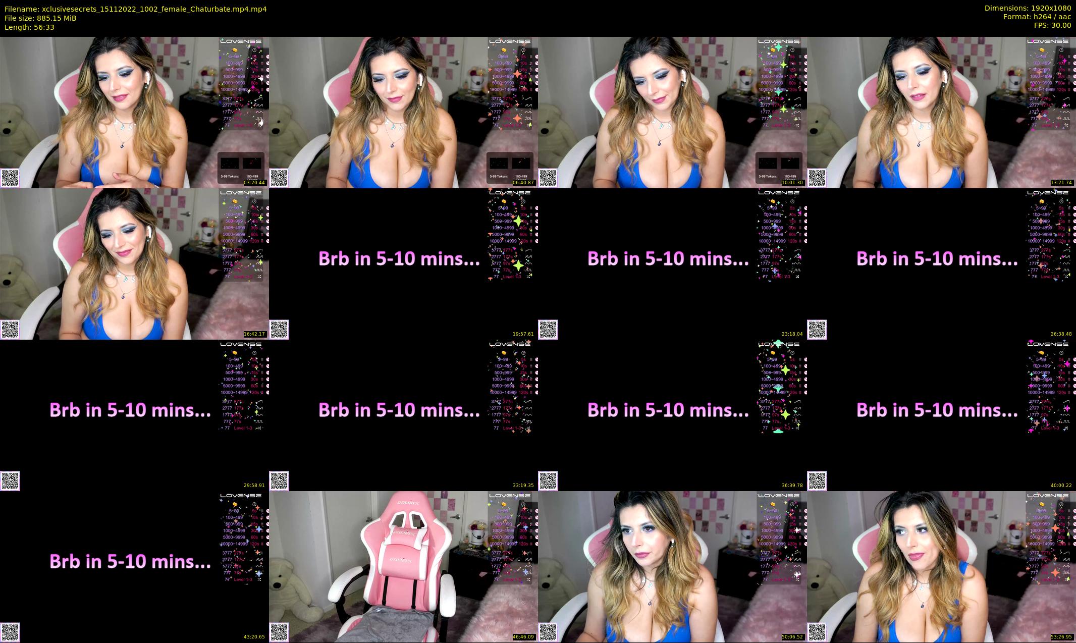 xclusivesecrets — 57 minute Chaturbate female cam show recording, 1080p, Nov 15, 2022