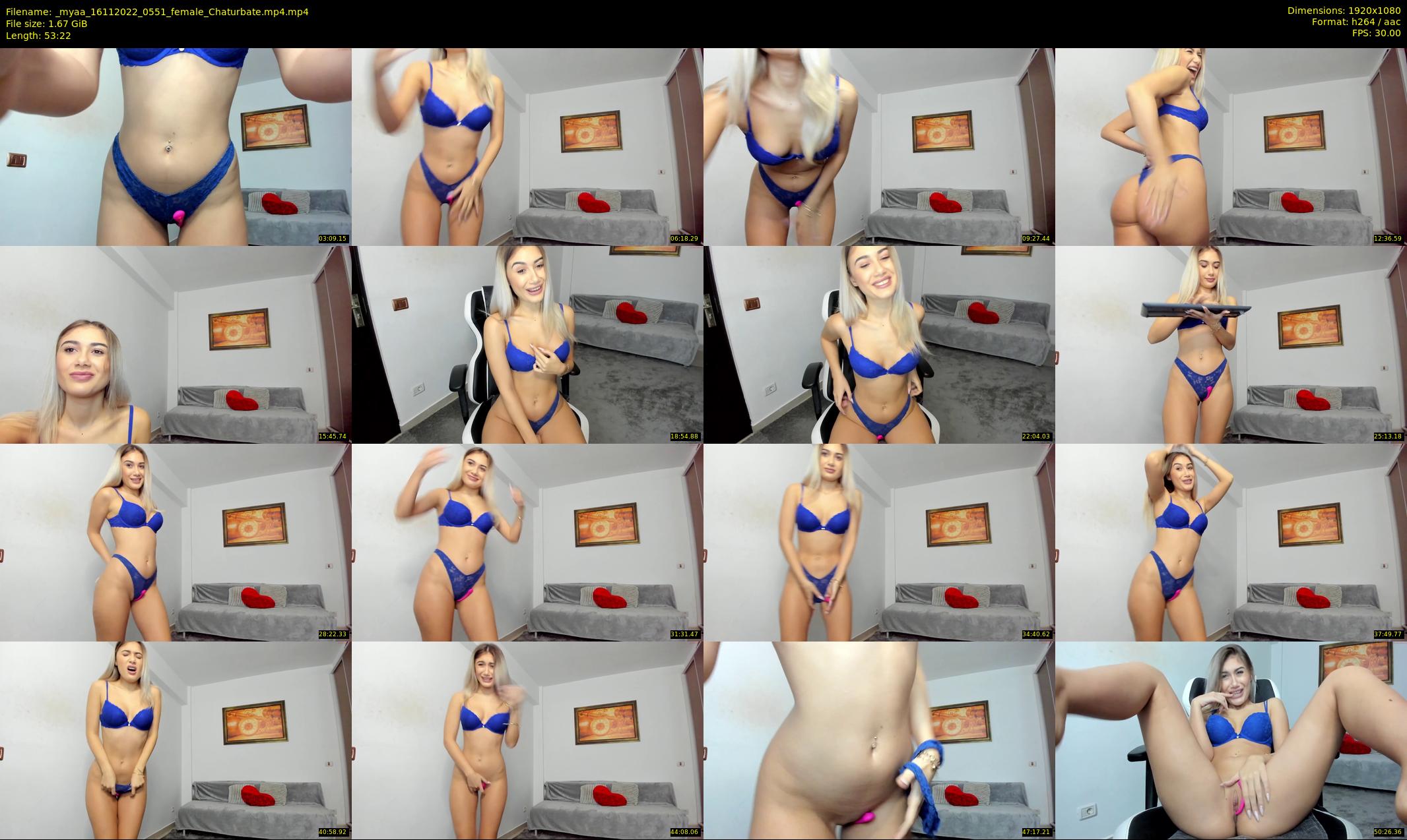 _myaa — 54 minute Chaturbate female cam show recording, 1080p, Nov 16, 2022