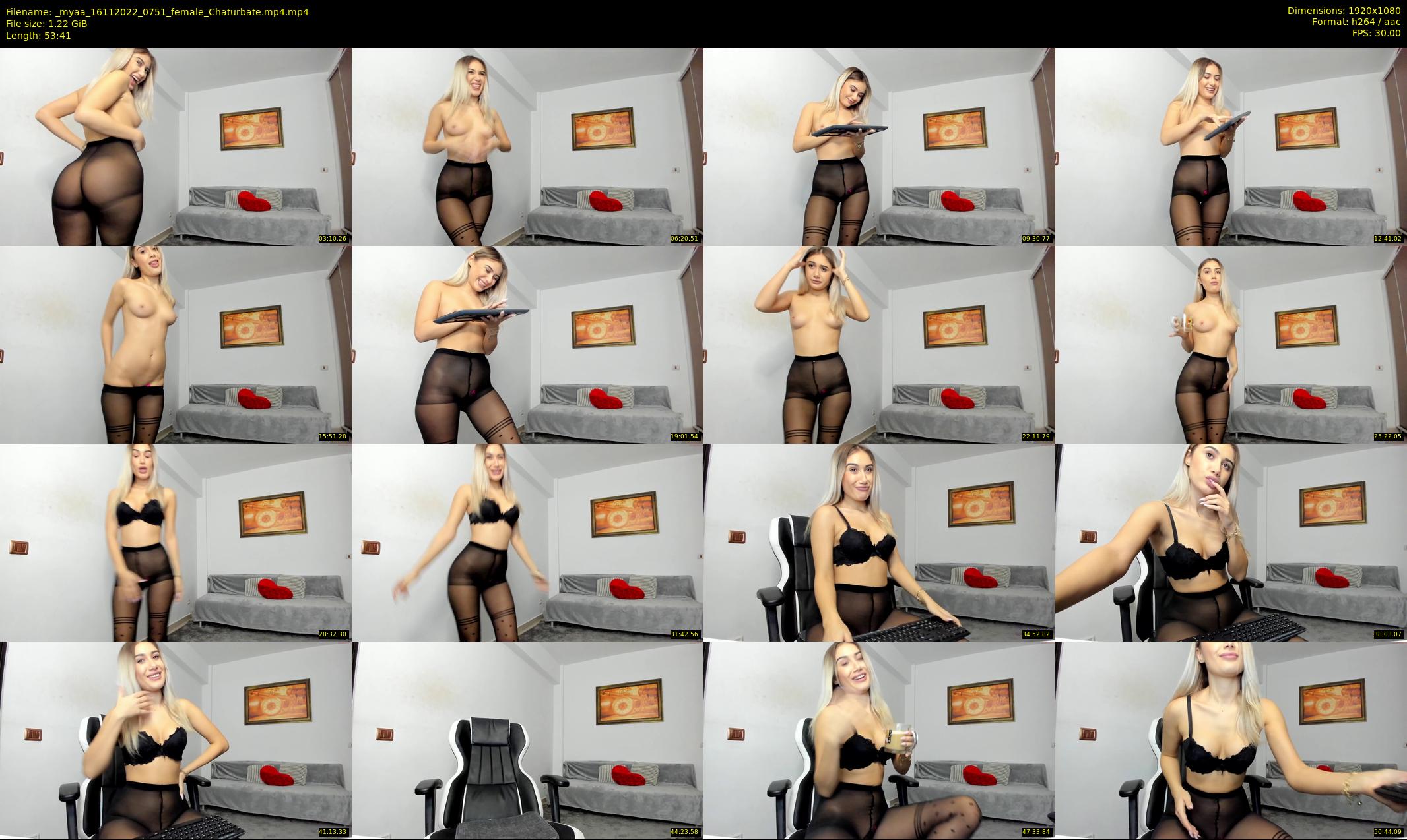 _myaa — 54 minute Chaturbate female cam show recording, 1080p, Nov 16, 2022