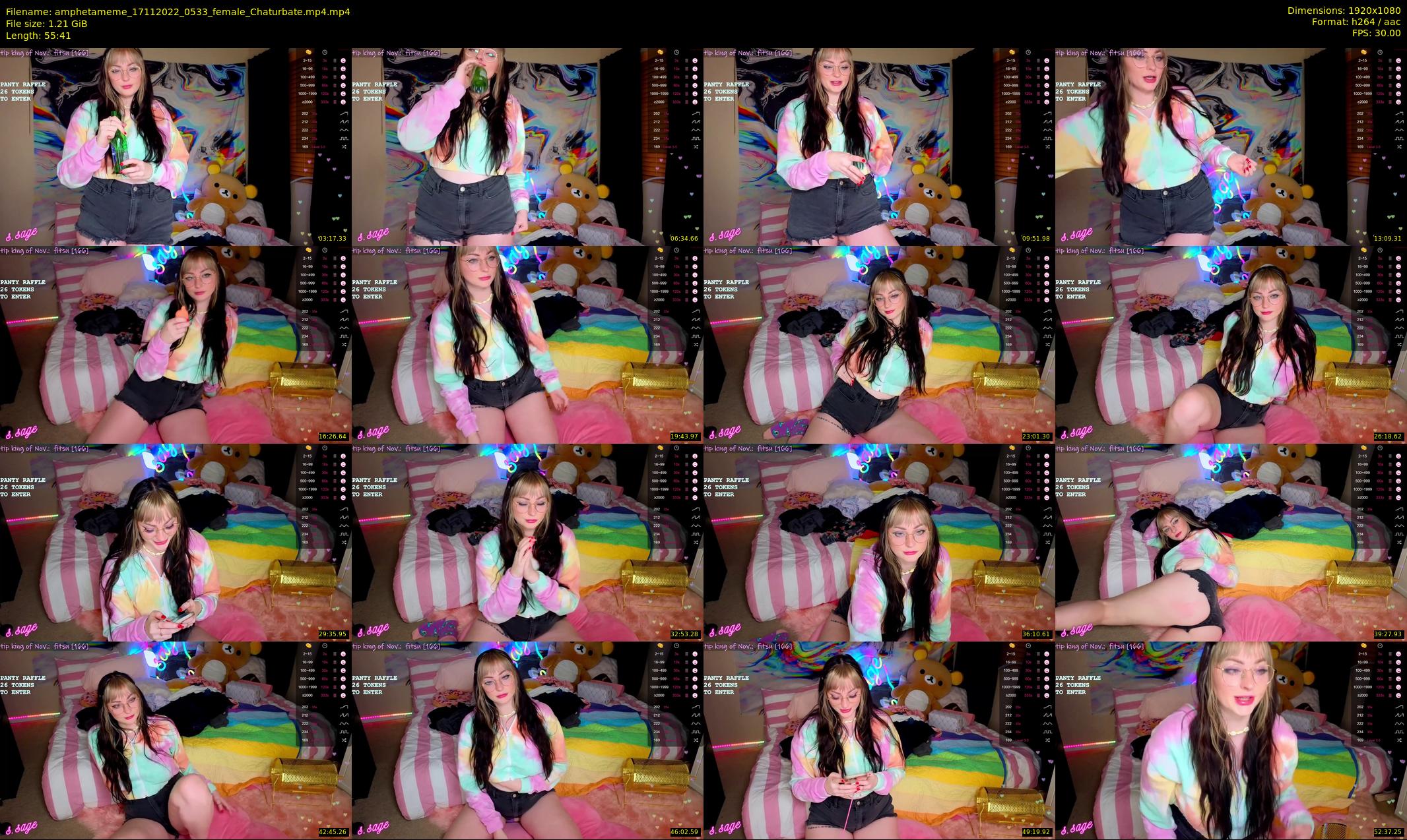 amphetameme — 56 minute Chaturbate female cam show recording, 1080p, Nov 17, 2022