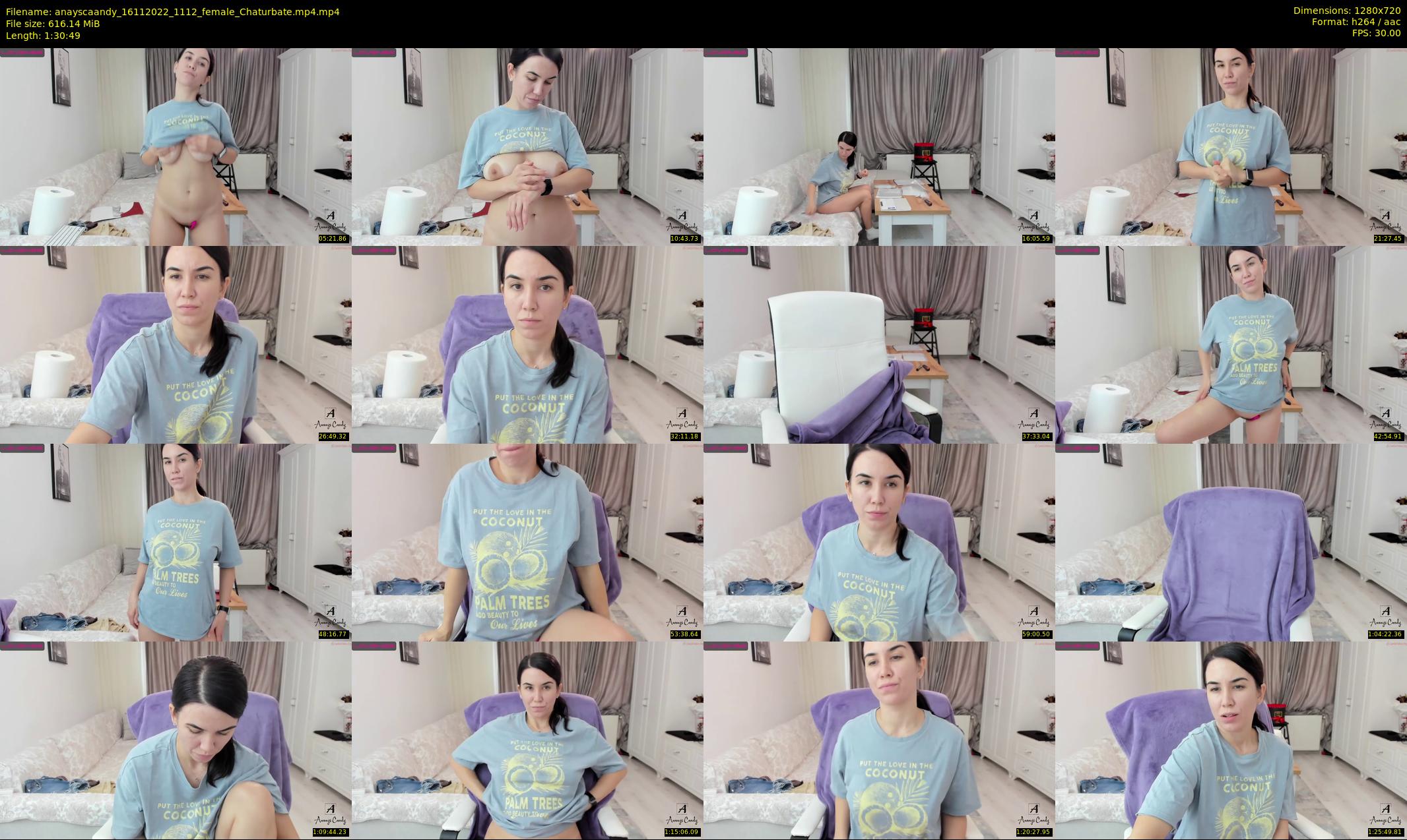 anayscaandy — 91 minute Chaturbate female cam show recording, 720p, Nov 16, 2022
