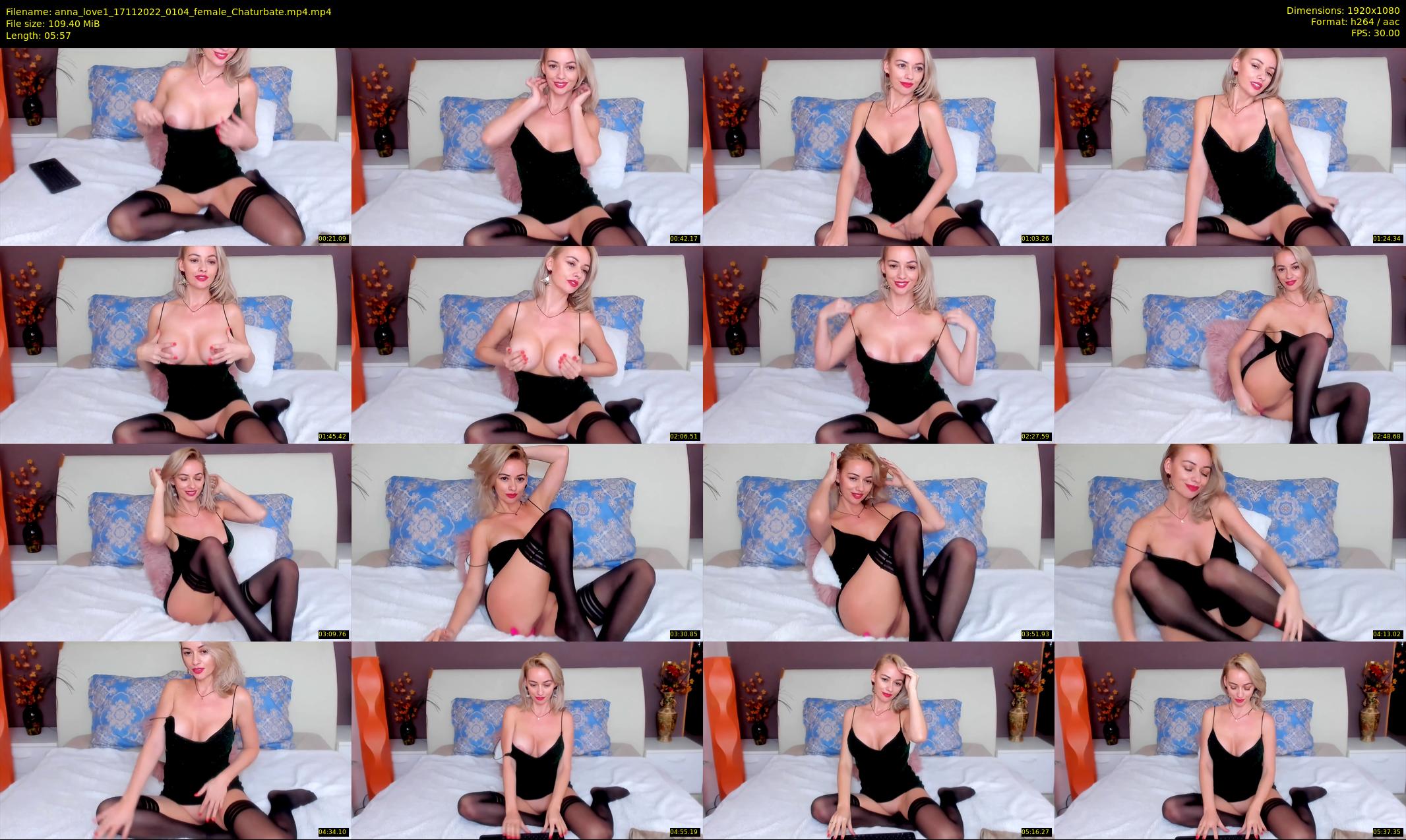 anna_love1 — 6 minute Chaturbate female cam show recording, 1080p, Nov 17, 2022
