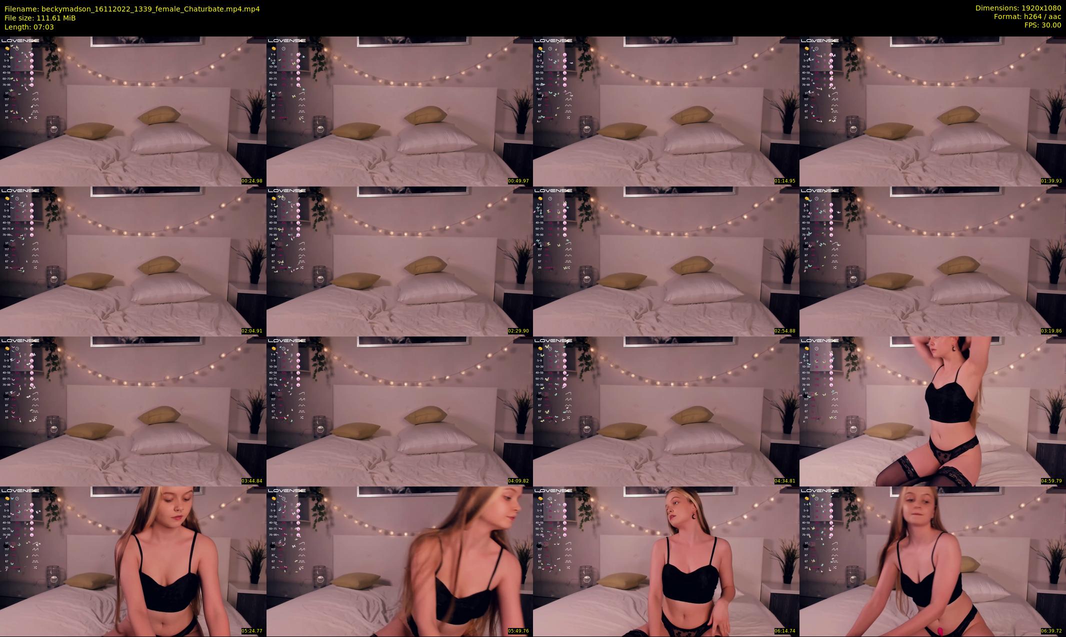 beckymadson — 8 minute Chaturbate female cam show recording, 1080p, Nov 16, 2022
