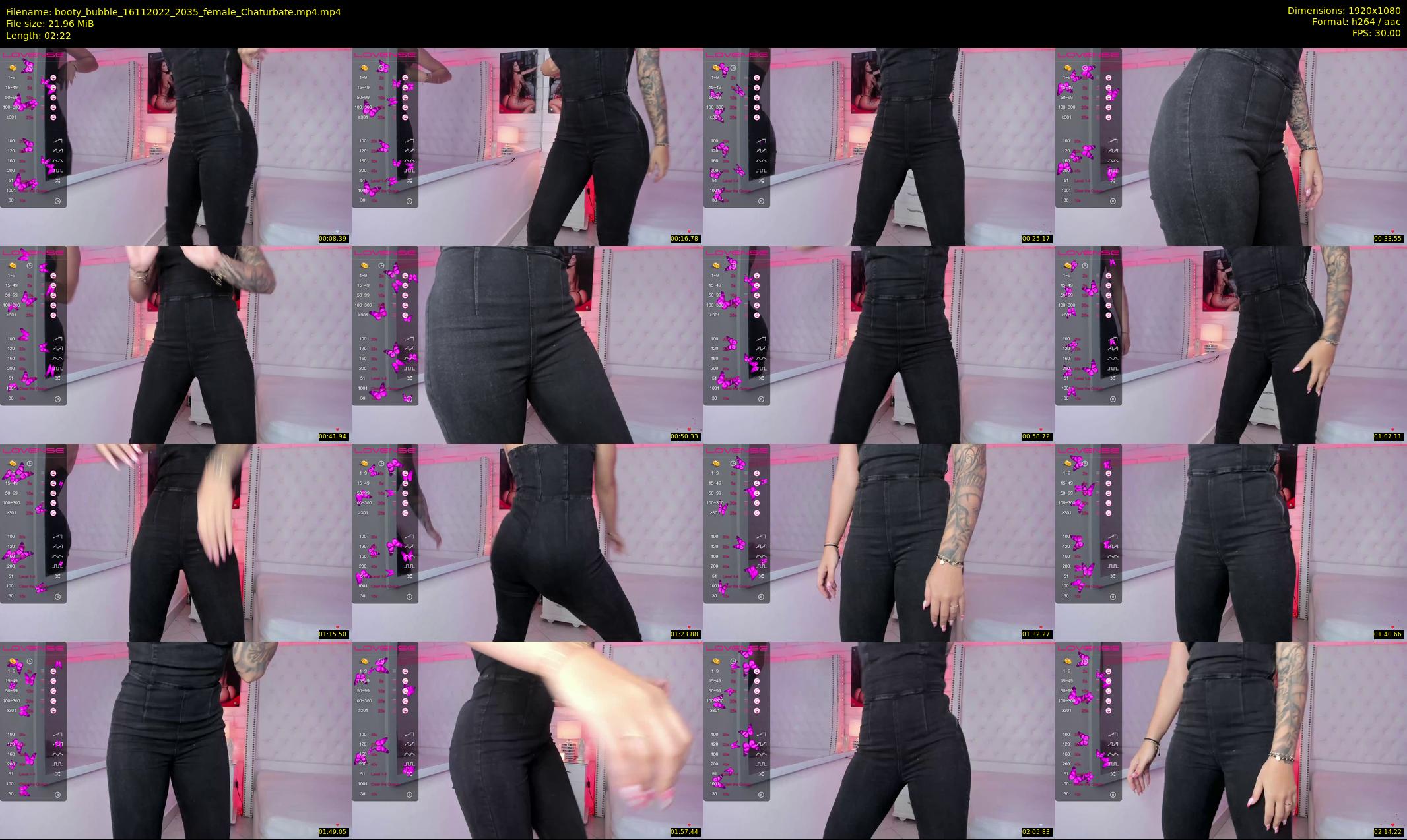 booty_bubble — 3 minute Chaturbate female cam show recording, 1080p, Nov 16, 2022