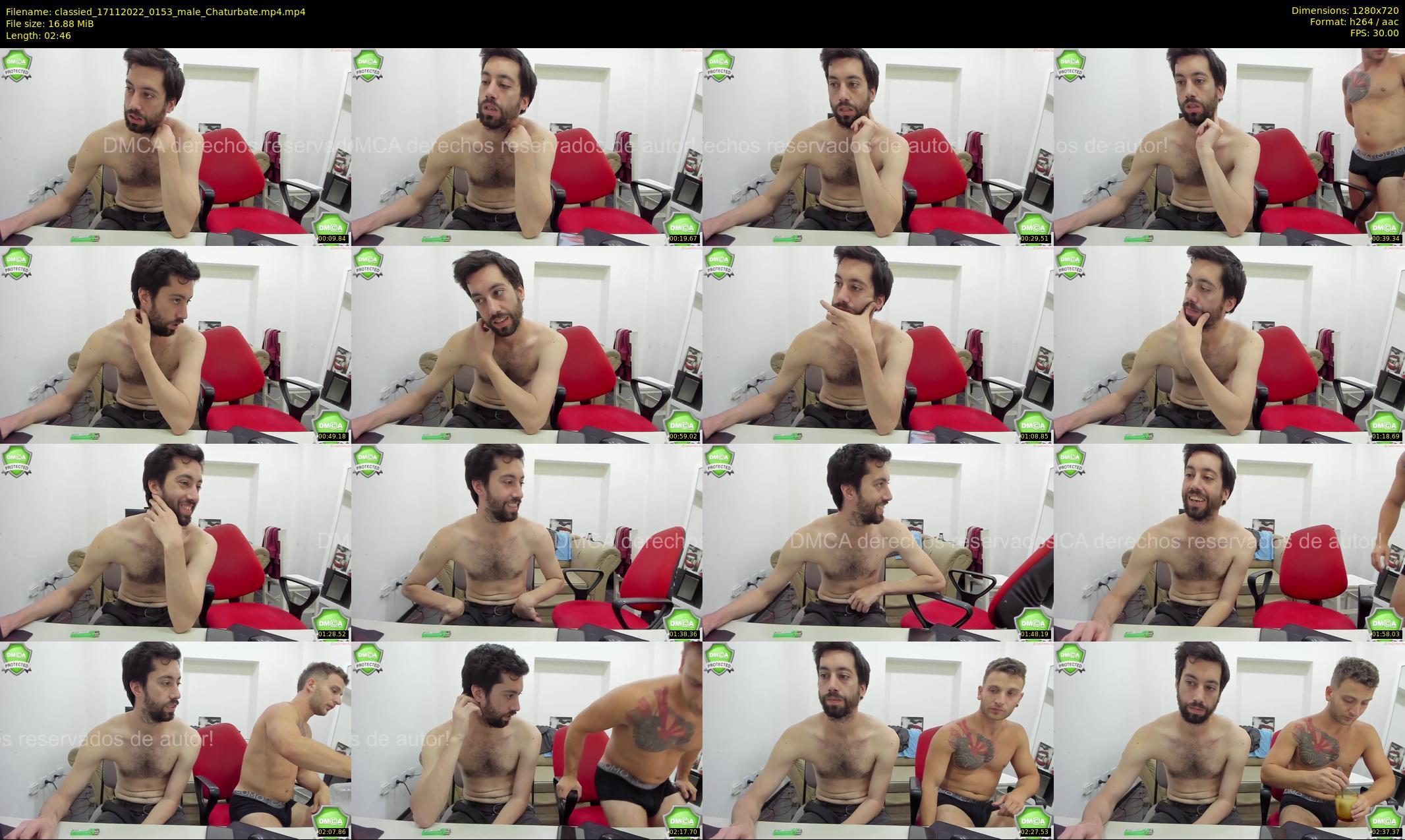 classied — 3 minute Chaturbate male cam show recording, 720p, Nov 17, 2022