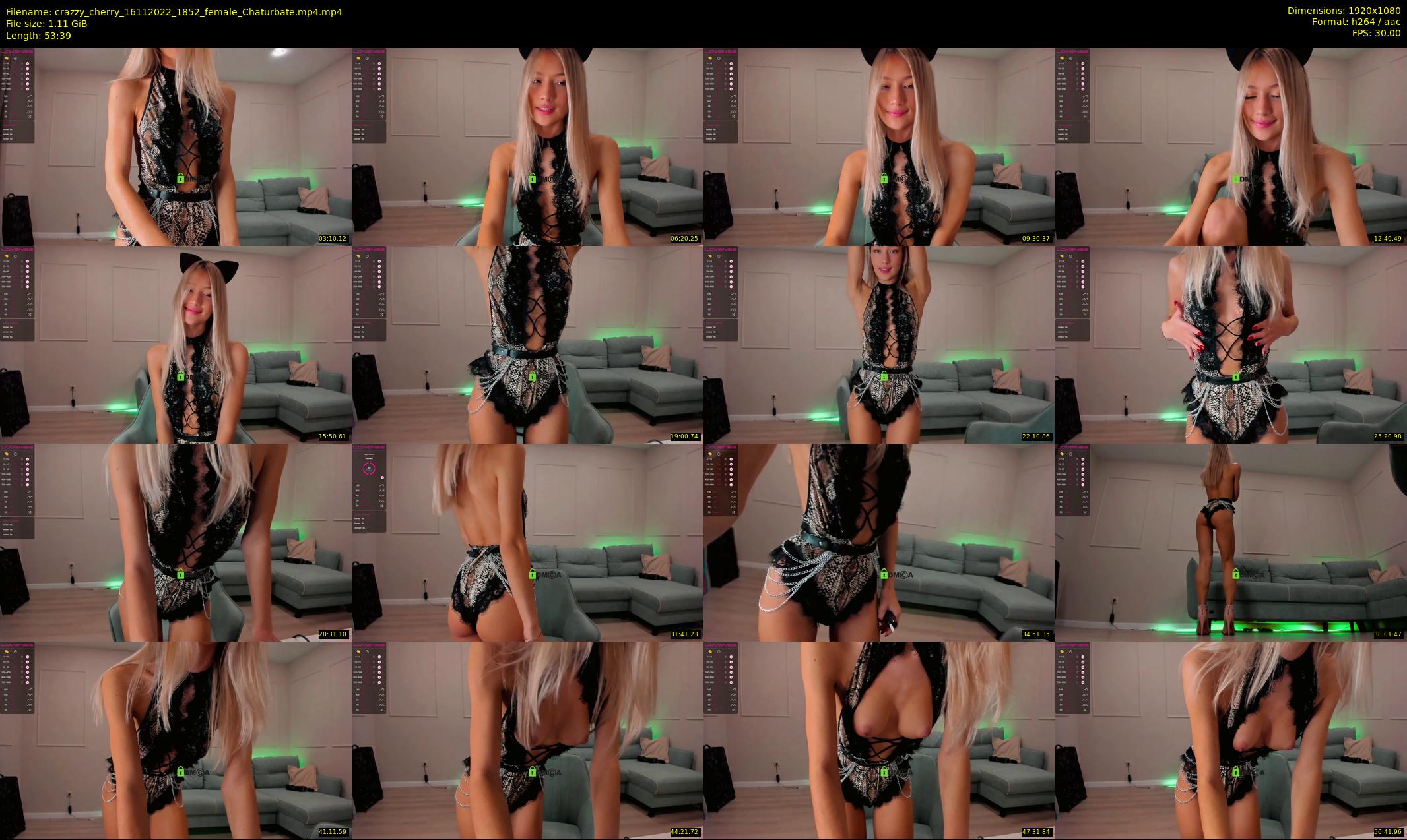 crazzy_cherry — 54 minute Chaturbate female cam show recording, 1080p, Nov 16, 2022