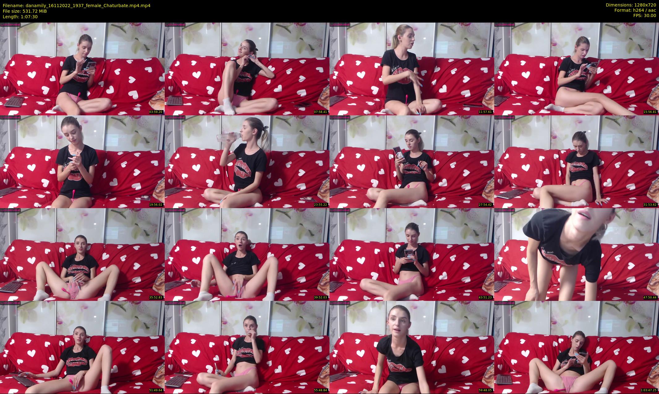 danamily — 68 minute Chaturbate female cam show recording, 720p, Nov 16, 2022