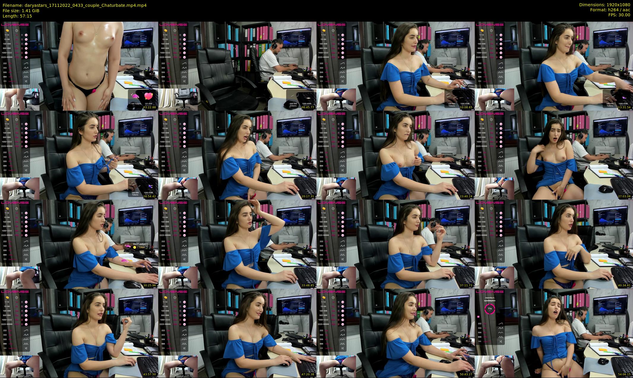 daryastars — 58 minute Chaturbate couple cam show recording, 1080p, Nov 17, 2022