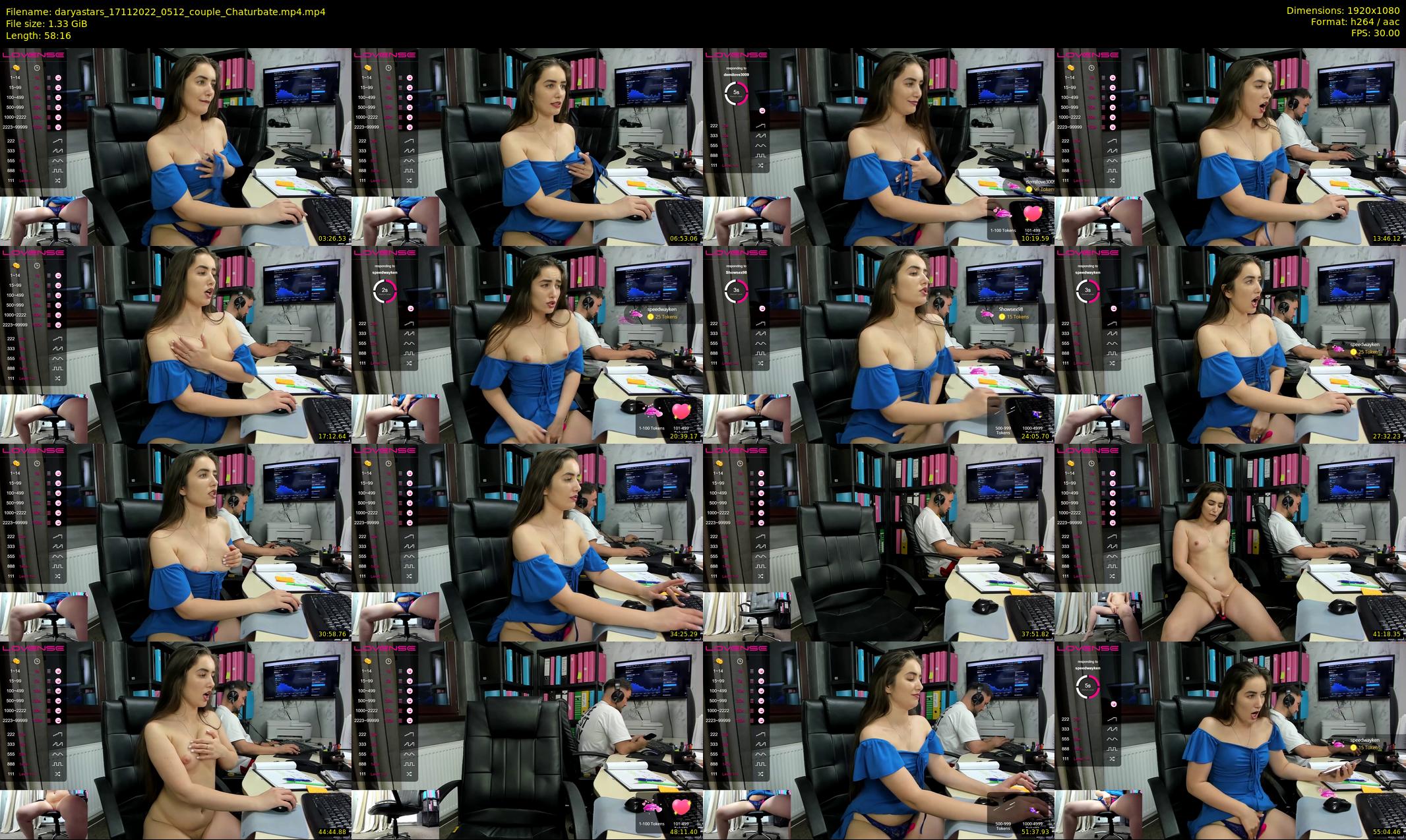 daryastars — 59 minute Chaturbate couple cam show recording, 1080p, Nov 17, 2022