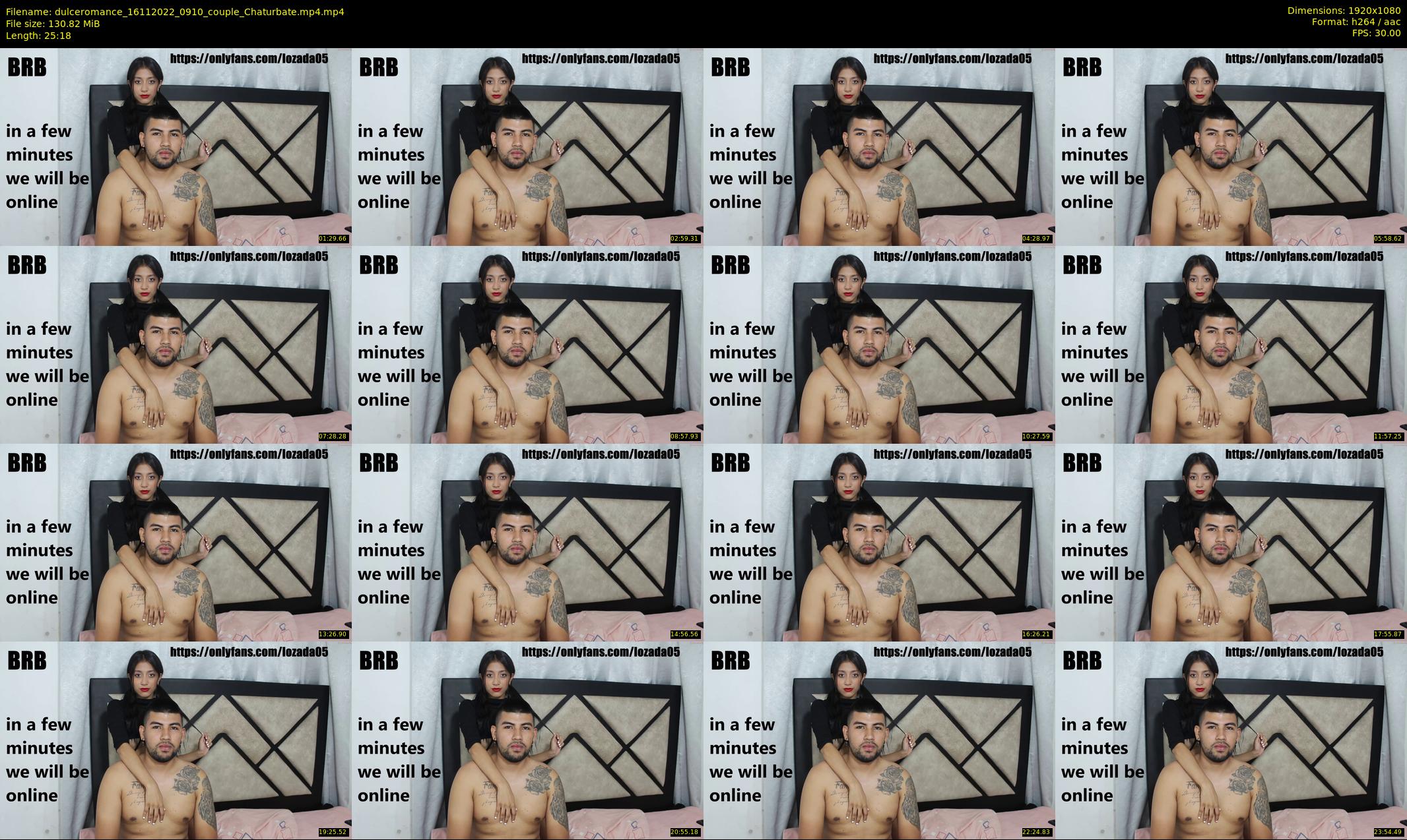 dulceromance — 26 minute Chaturbate couple cam show recording, 1080p, Nov 16, 2022